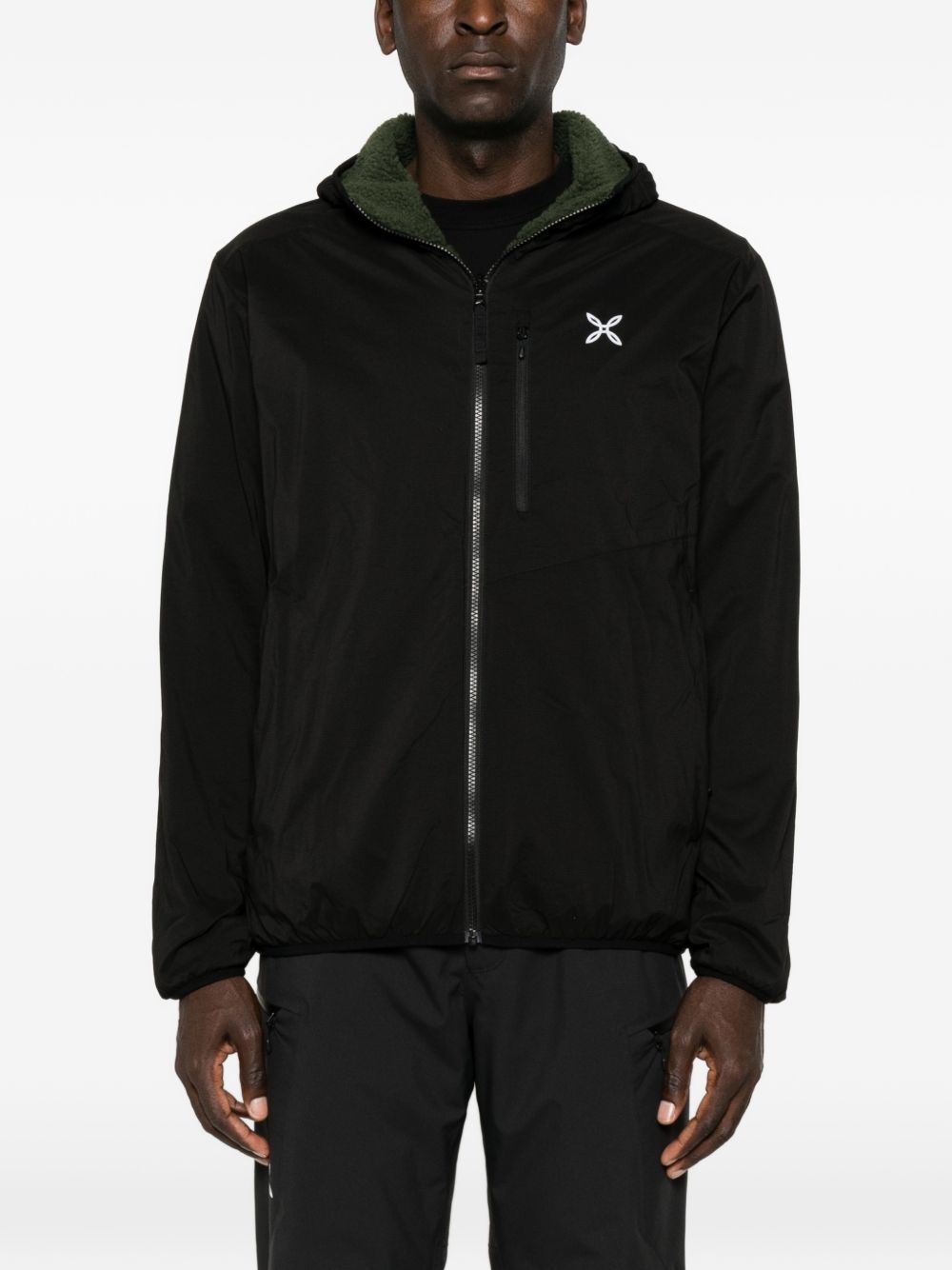 Montura Green Black Polyamide Jacket