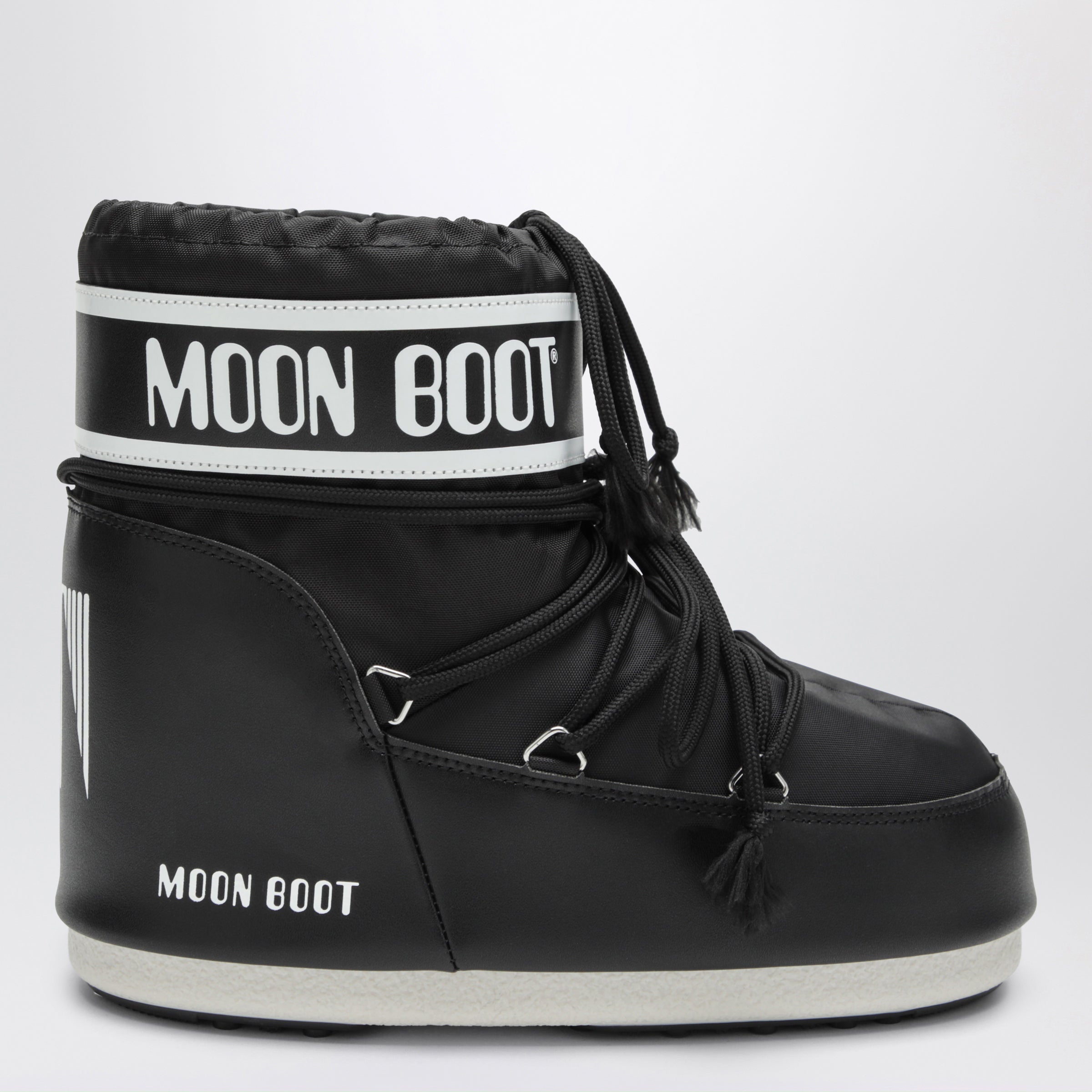 Moon Boot Icon Low Boot In Black Nylon