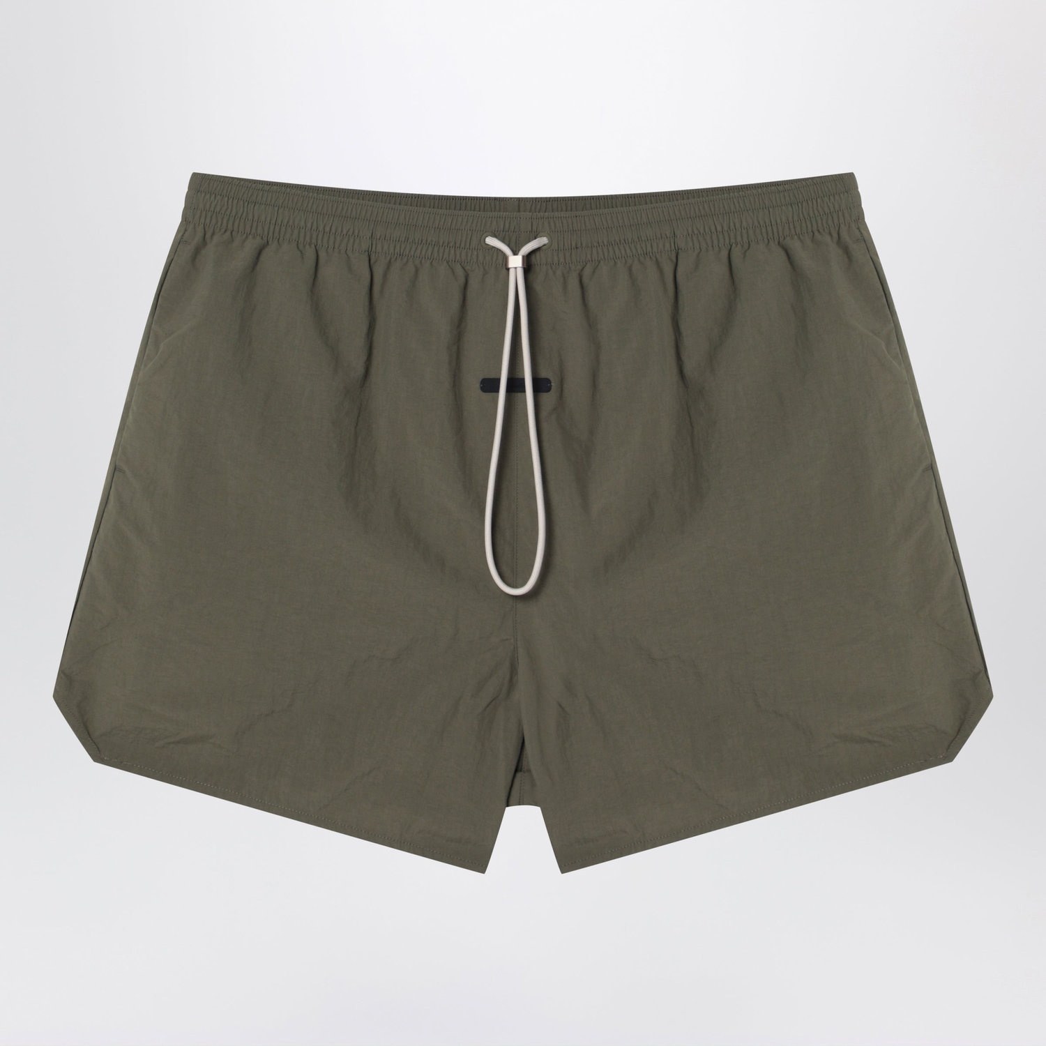 Fear Of God Essentials Moss Green Nylon Swim Shorts