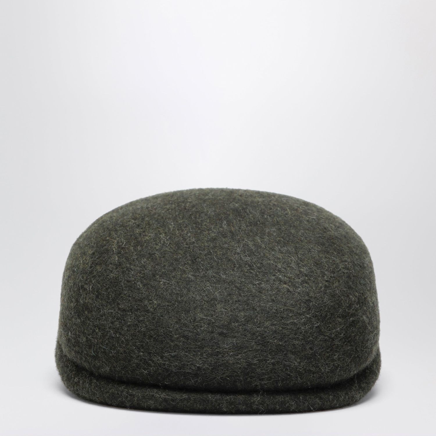 Loro piana Moss Green Wool Felt Flat Cap