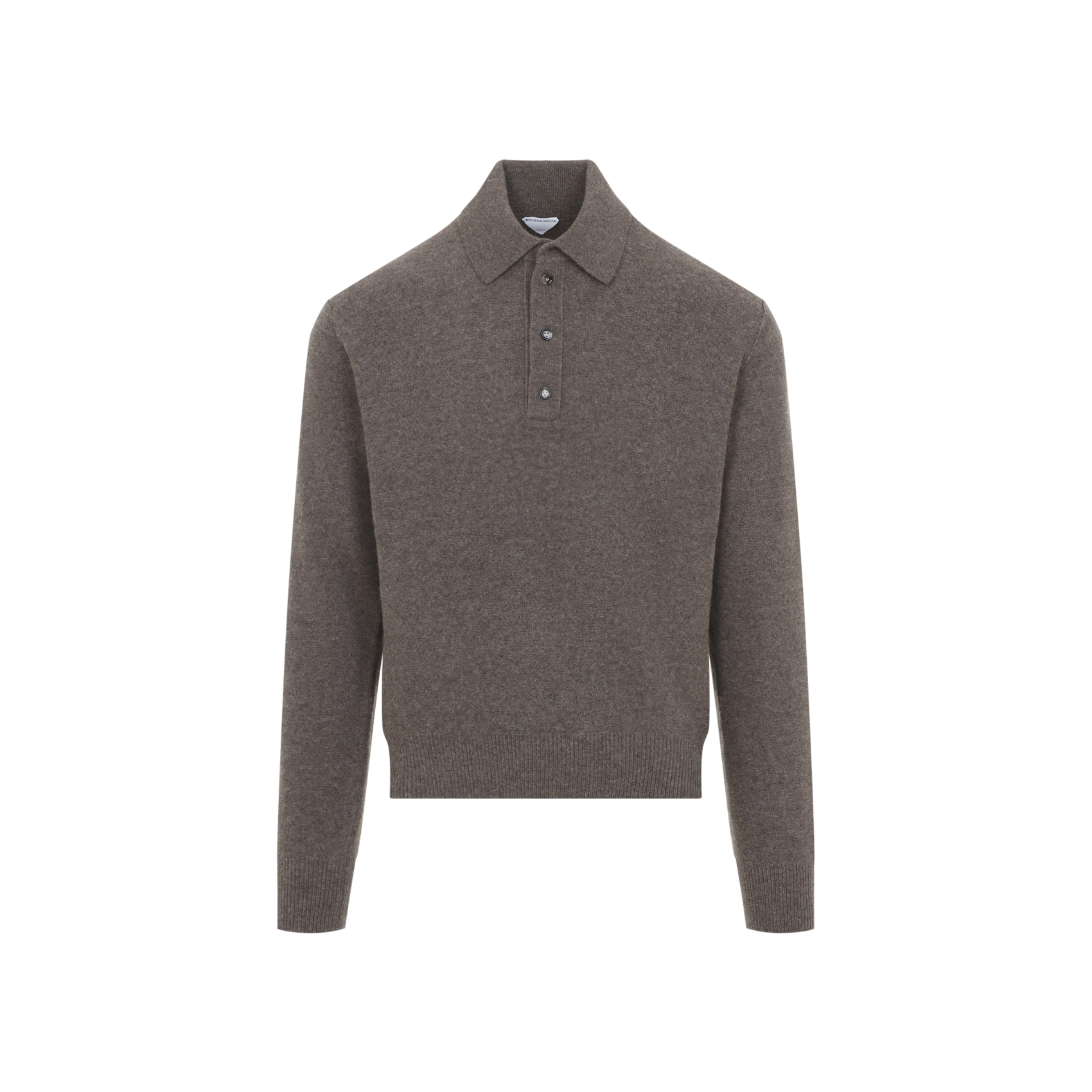 Bottega Veneta Mudstone Knit Polo