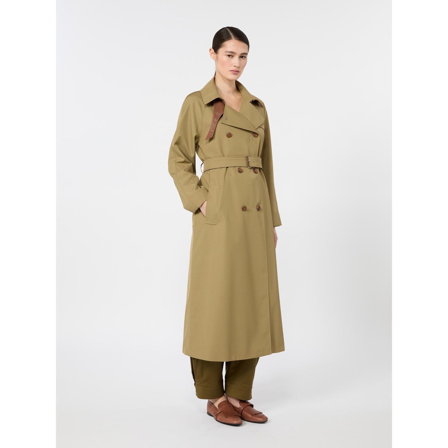 Max Mara Mxmgiusto Raincoat Khaki