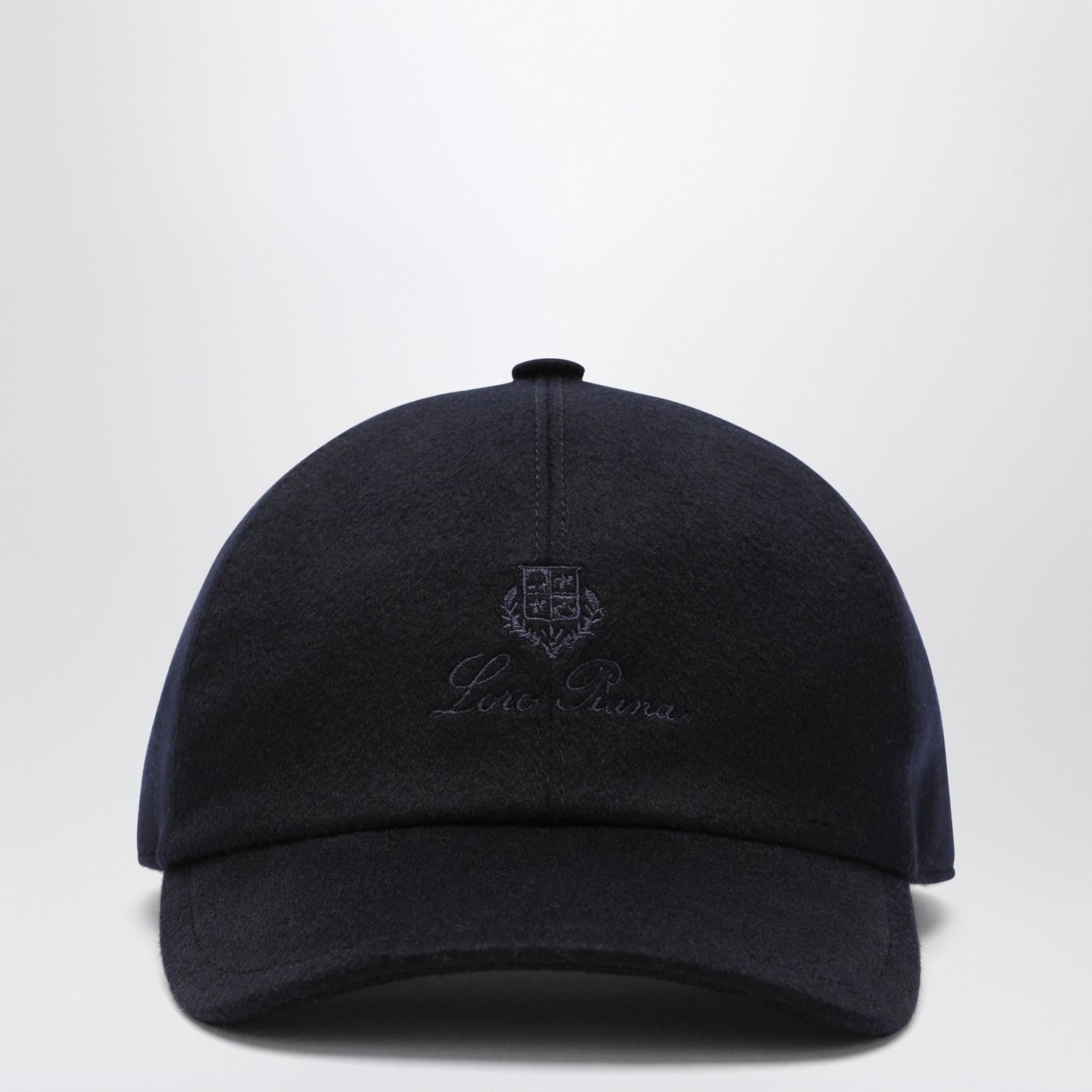 Loro piana Navy Blue Cashmere Baseball Cap