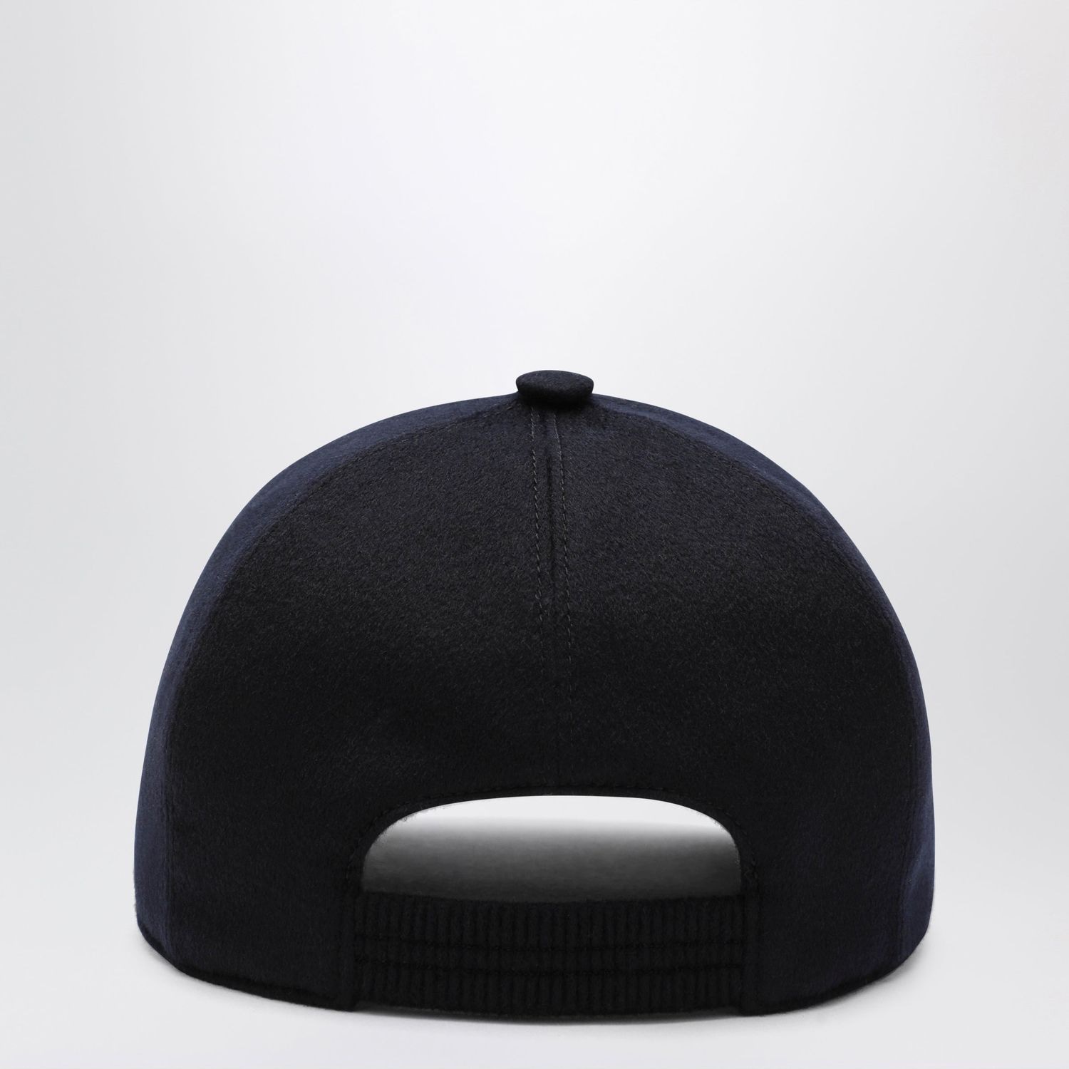 Loro piana Navy Blue Cashmere Baseball Cap