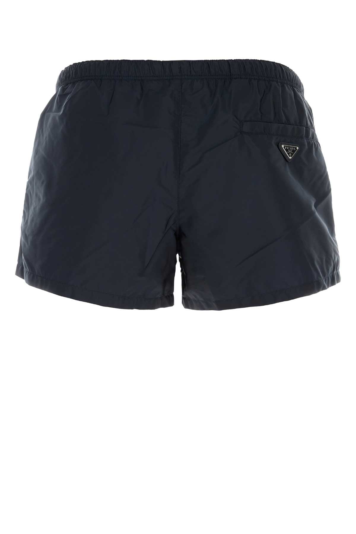 Prada Navy Blue Re-Nylon Swimming Shorts