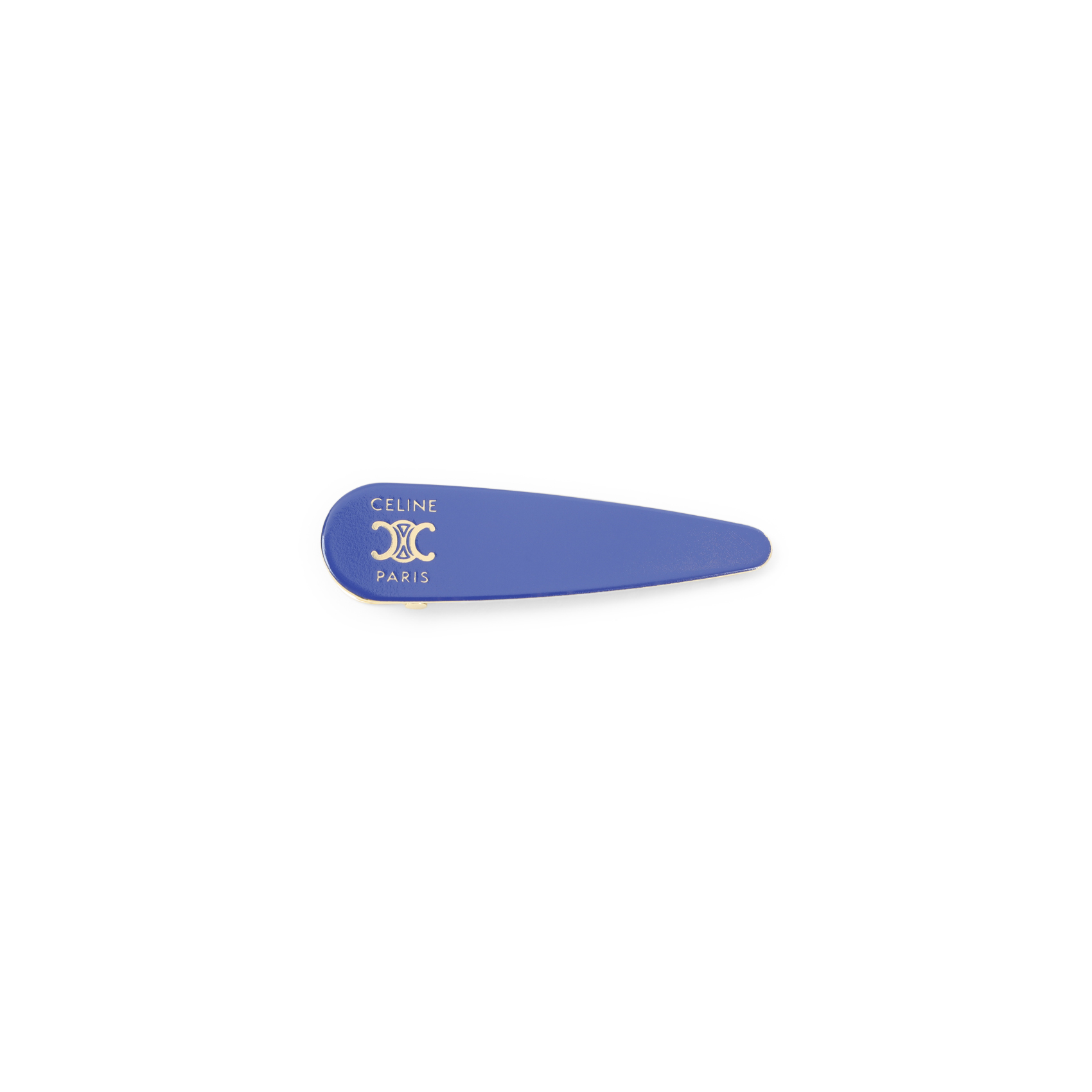 Celine Navy Gold Hair Clip