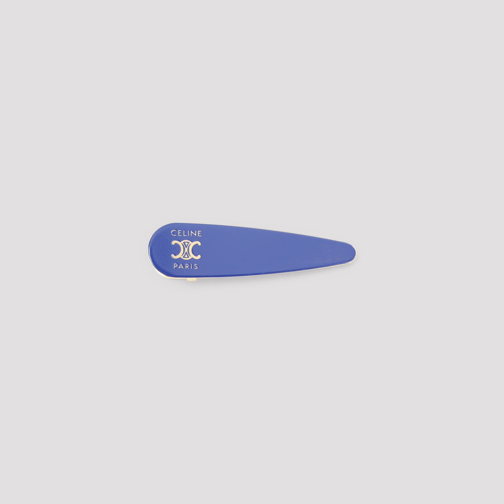 Celine Navy Gold Hair Clip