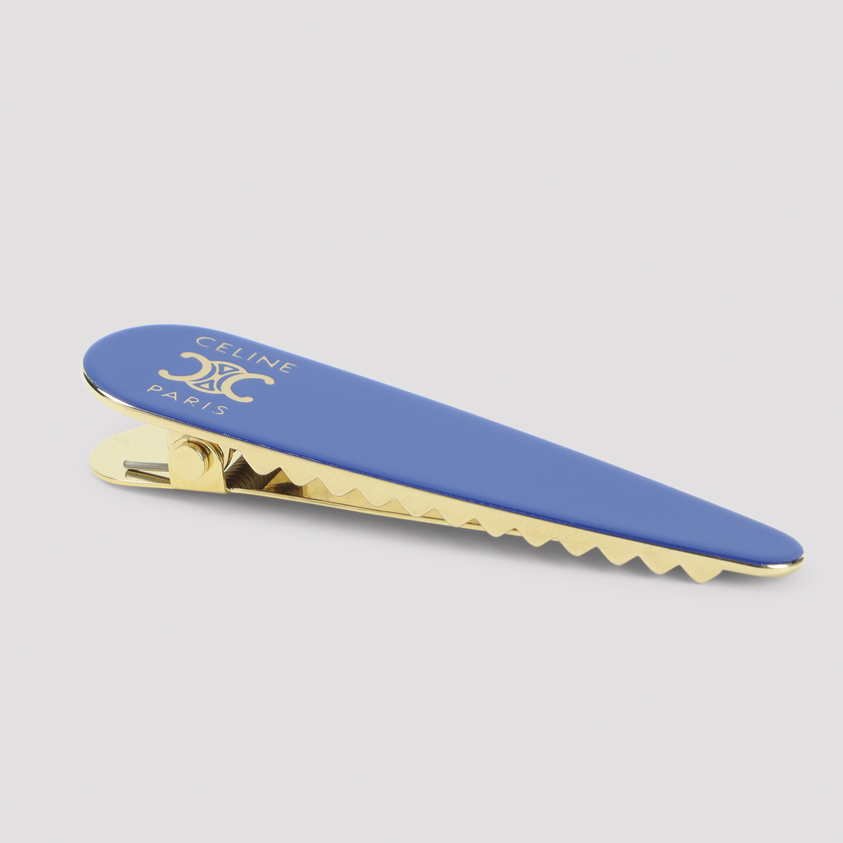 Celine Navy Gold Hair Clip