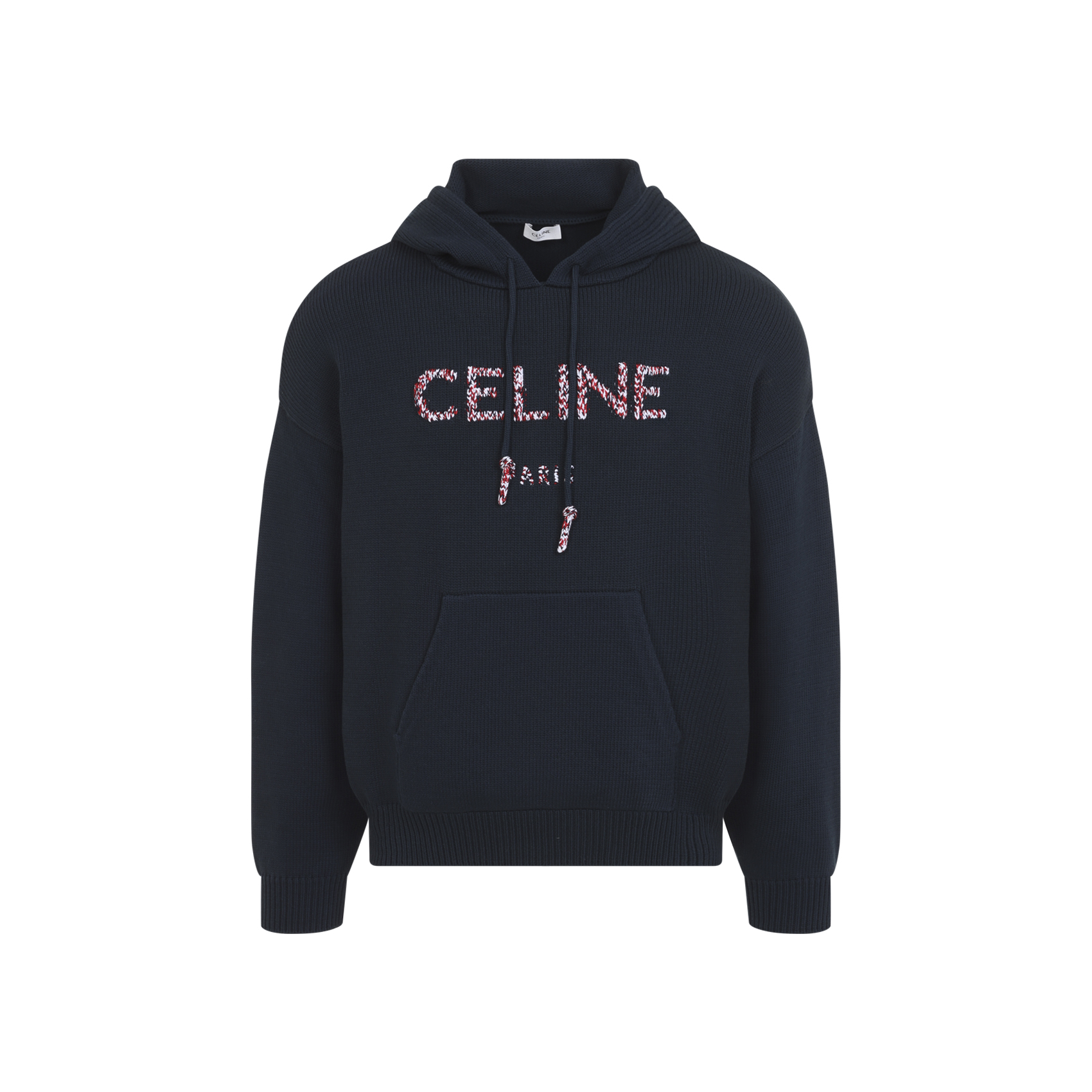 Celine Navy Knit Hoodie