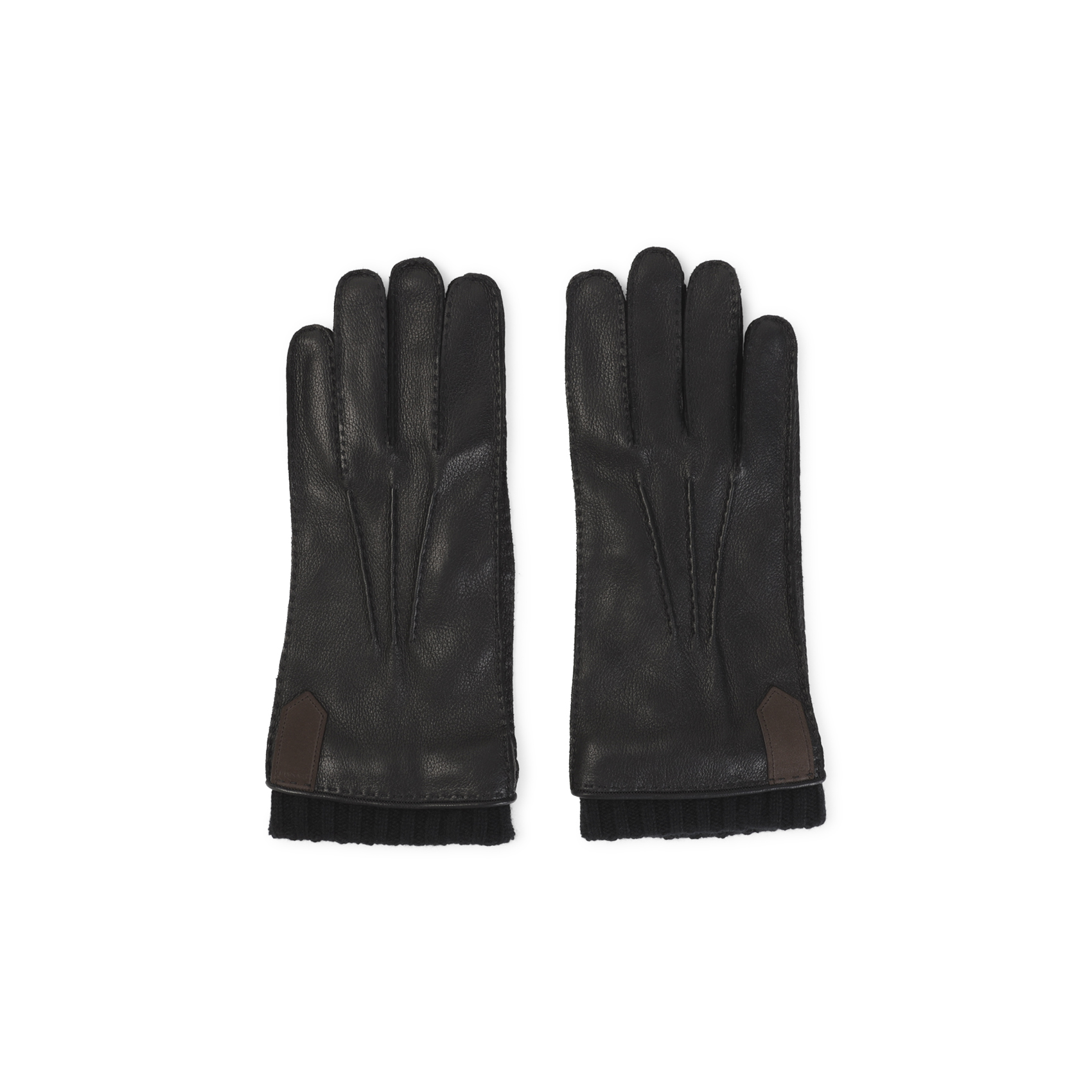 Canali Nero Gloves