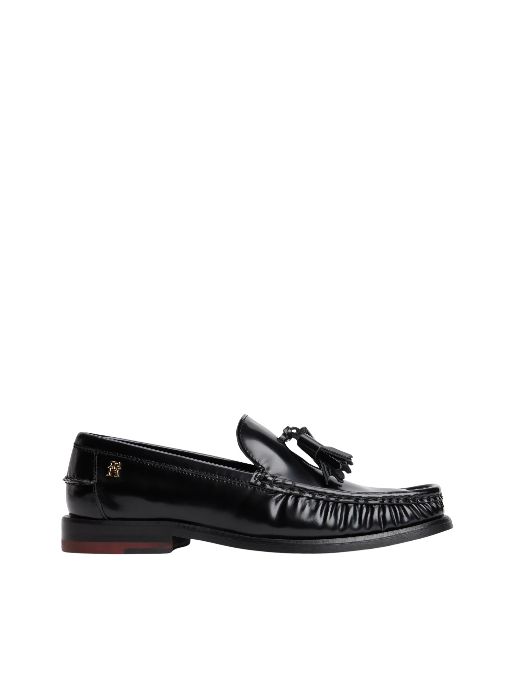 Tommy Hilfiger New York Label Shiny Leather Tassel Loaf