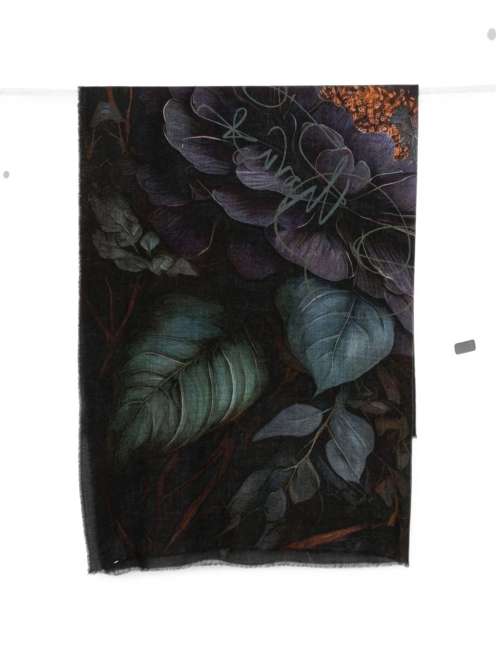 Faliero Sarti No Roses Print Wool Stole