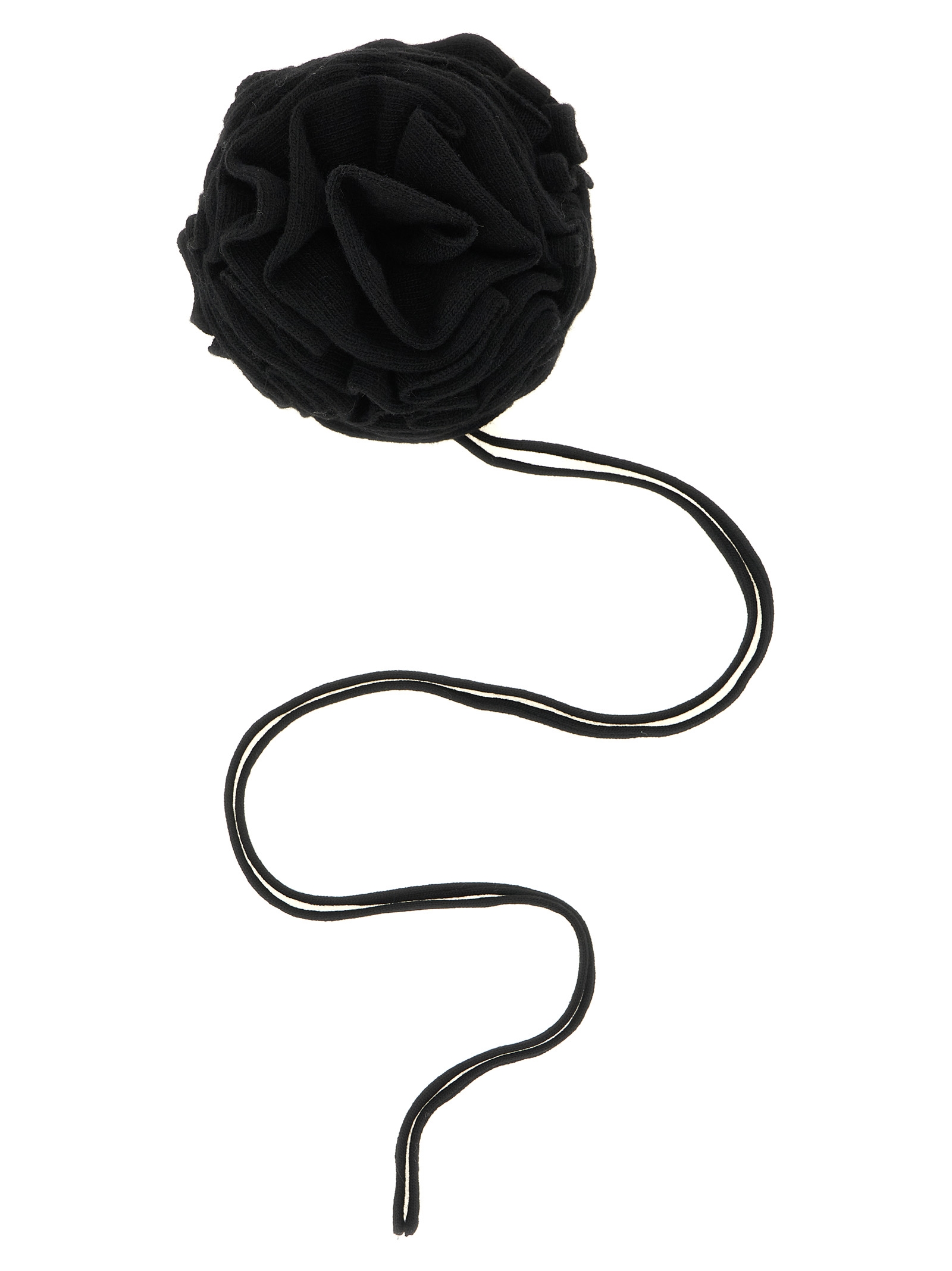 NUDE Knitted Brooch With Lace