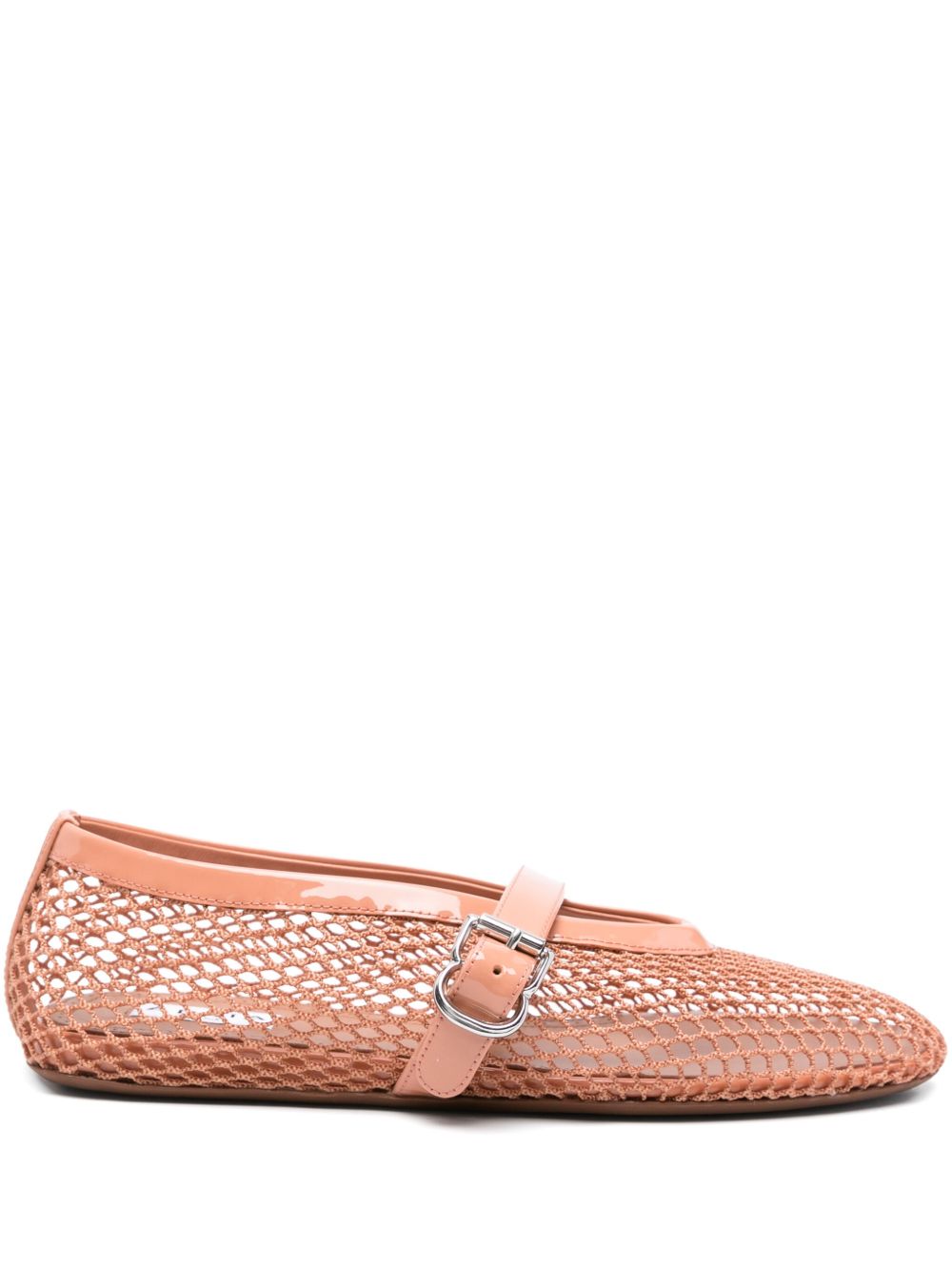Alaïa Alaia Nude Patent Leather Ballerina With