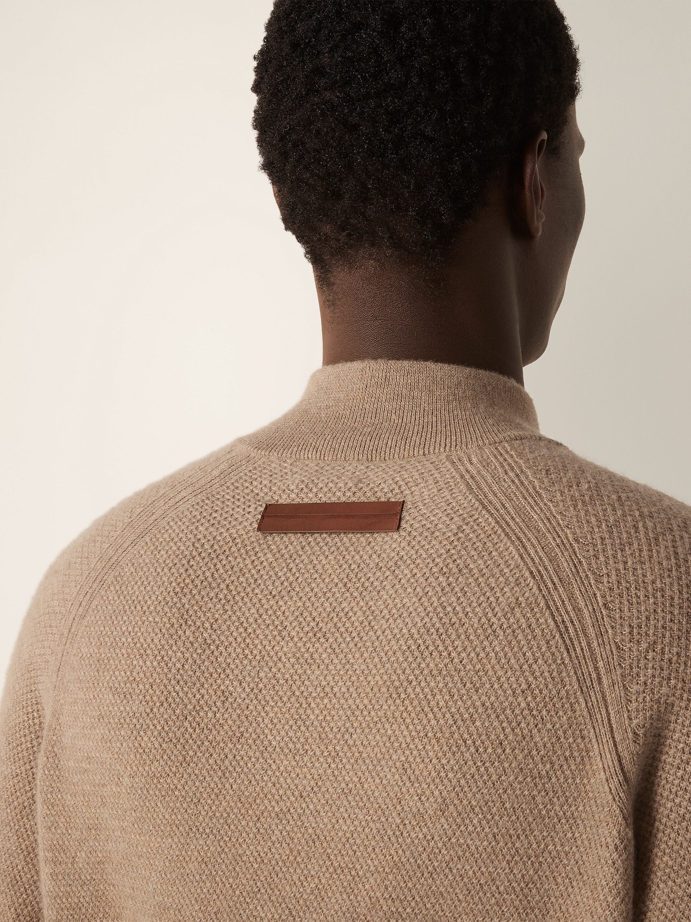 Zegna Oasi Cashmere Zip-Up Turtleneck