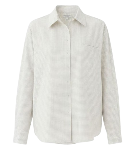 ELEH Off-White Check Pattern Shirt