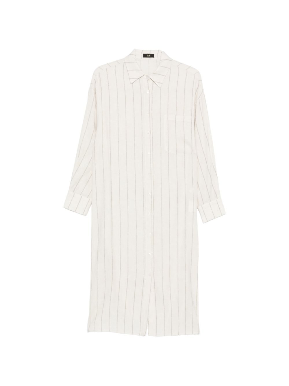 ELEH Off-White Striped Button Shirt