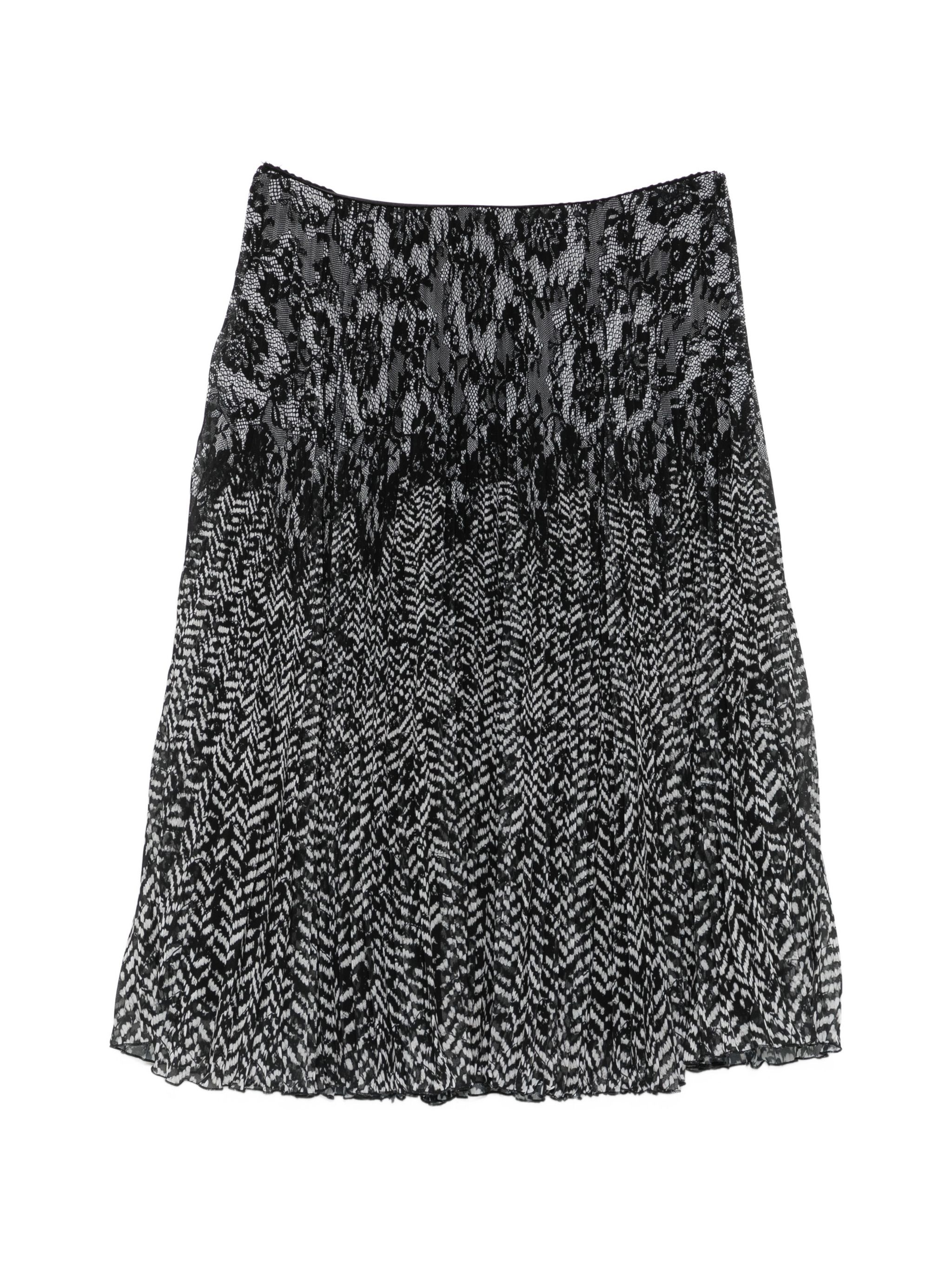 Ermanno Off White Viscose Skirt