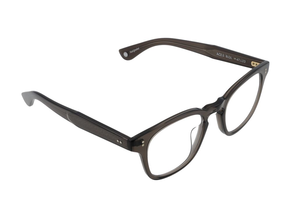 Garret Leight Optical Ace Ii Black Glass 47/1/1