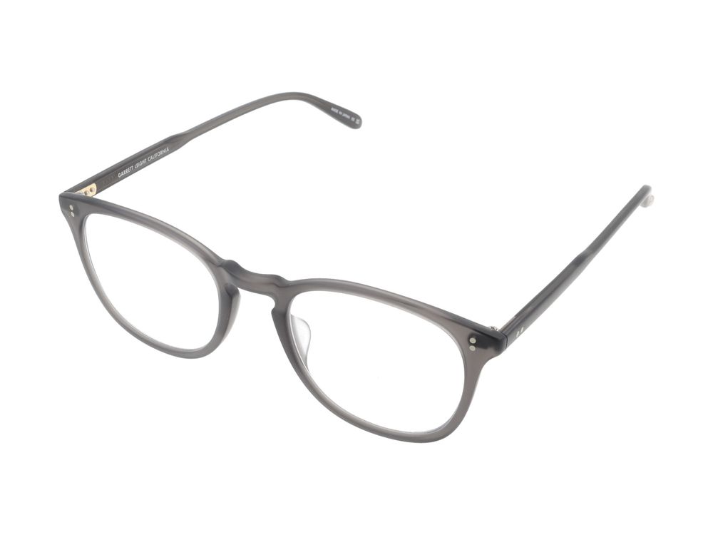 Garret Leight Optical Kinney Matte Grey Crystal 51/1/1
