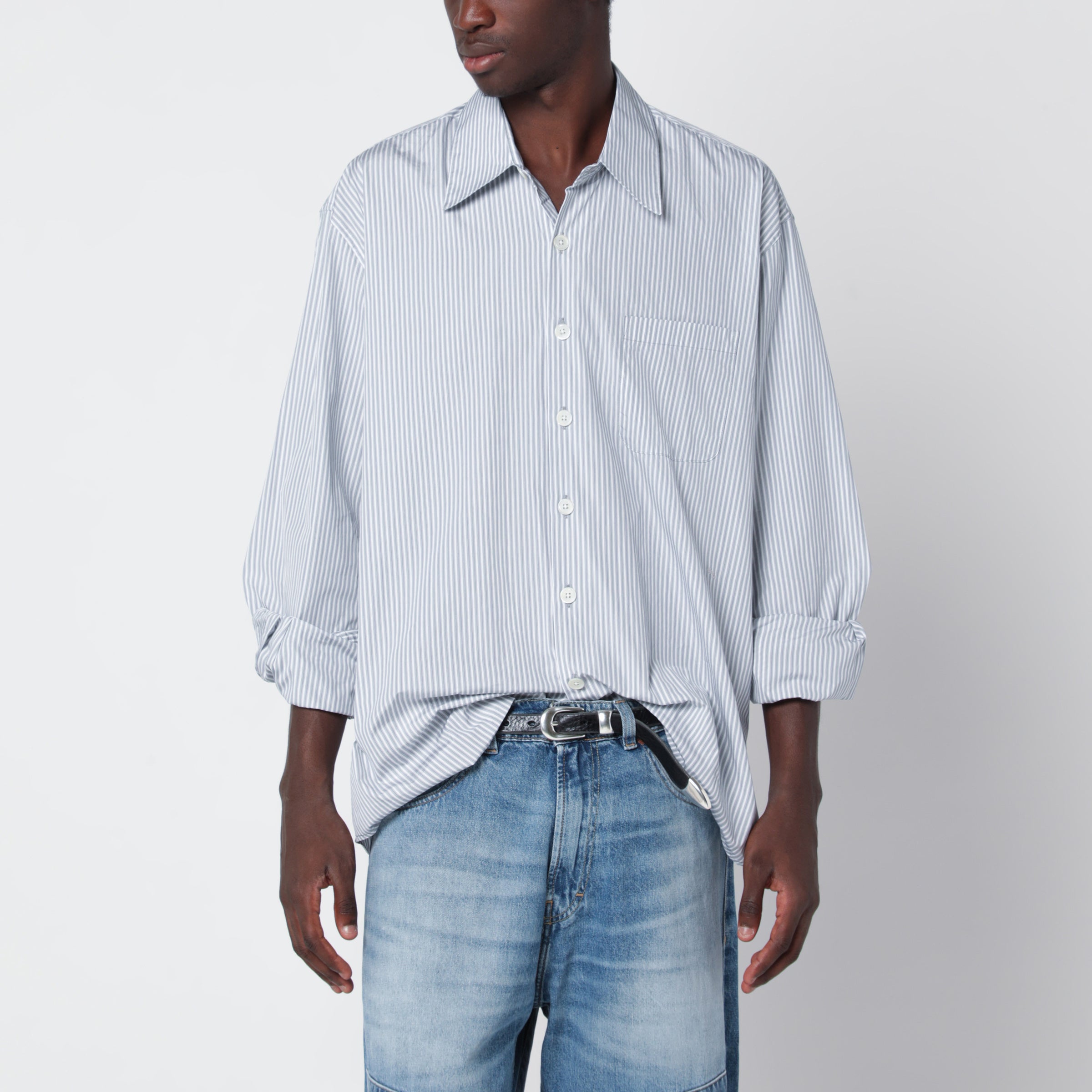 Our legacy Above Striped Cotton Poplin Shirt