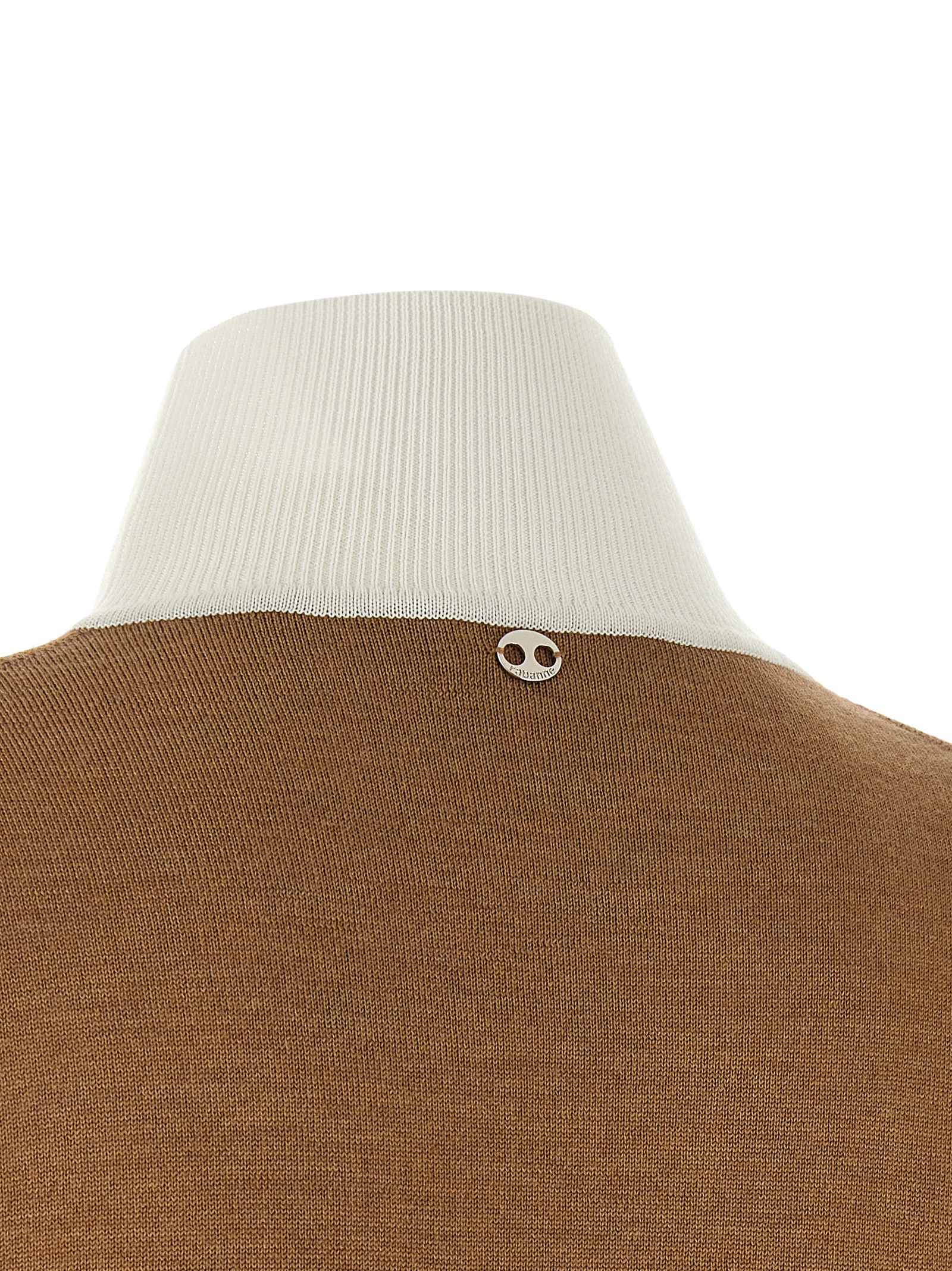 Paco Rabanne Sweater With Perforated Intarsia