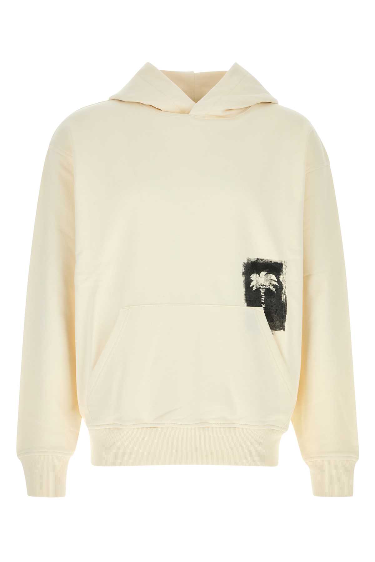 Palm Angels Brushed Palm Tree Regular Hoodie