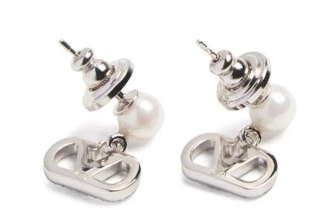 Valentino Pearl Drop Crystal Earrings