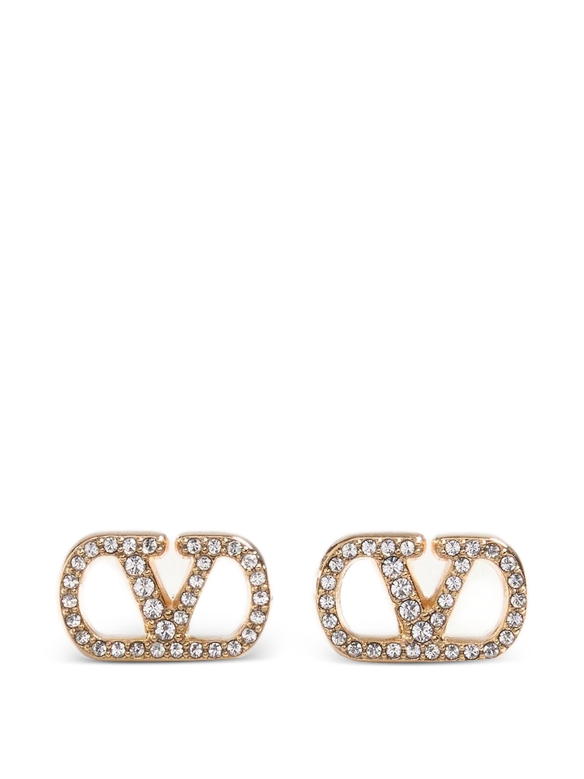 Valentino Pearl-Embellished Geometric Earrings