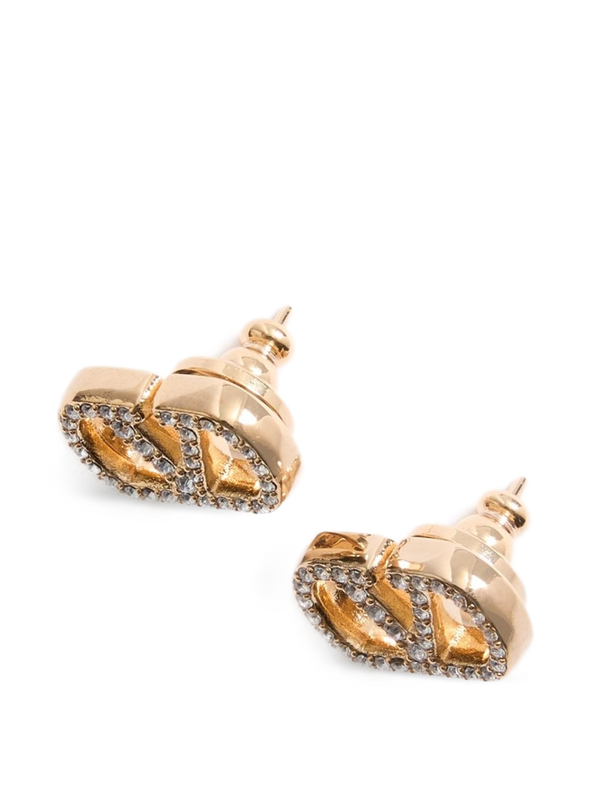 Valentino Pearl-Embellished Geometric Earrings