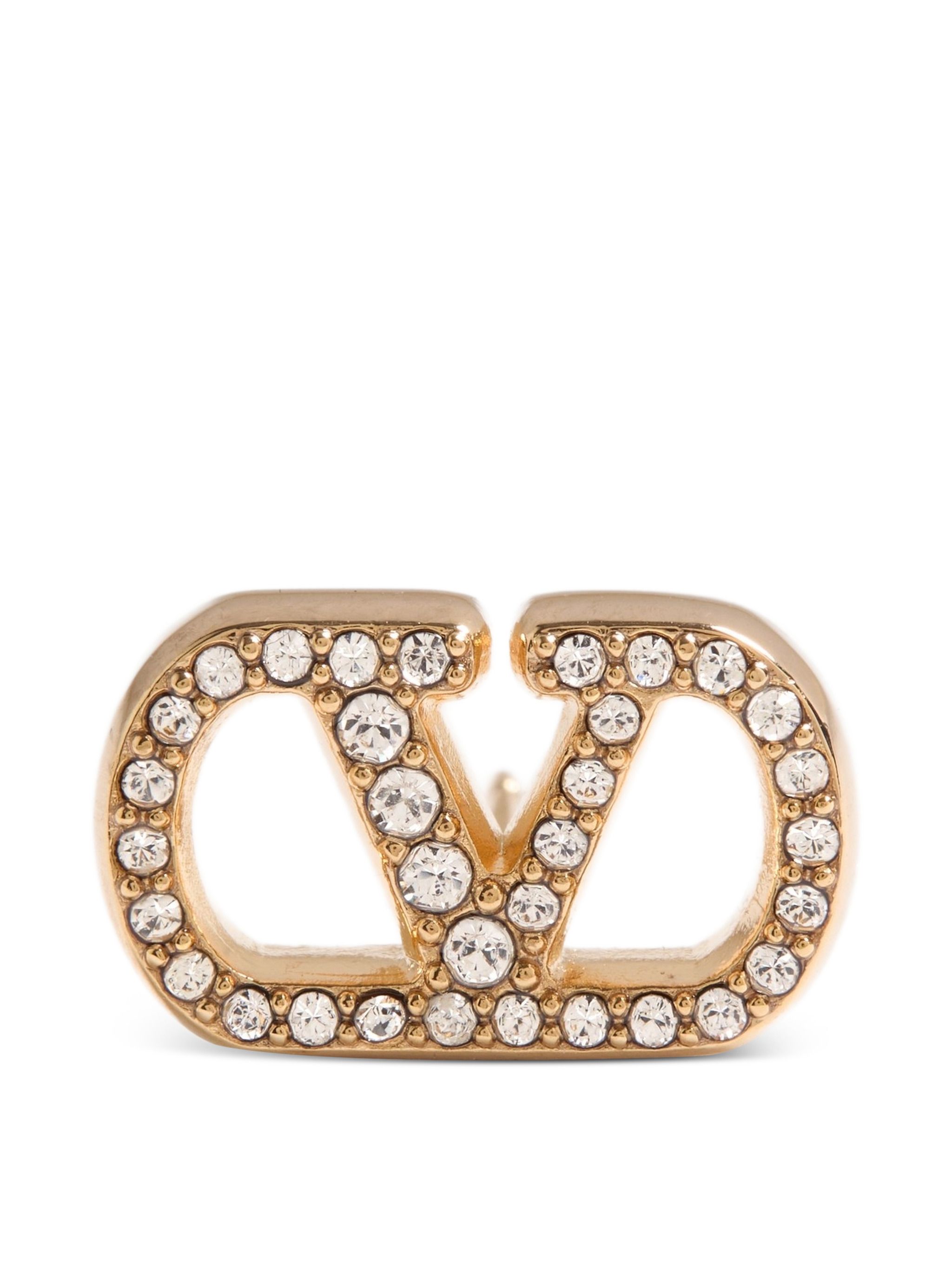Valentino Pearl-Embellished Geometric Earrings