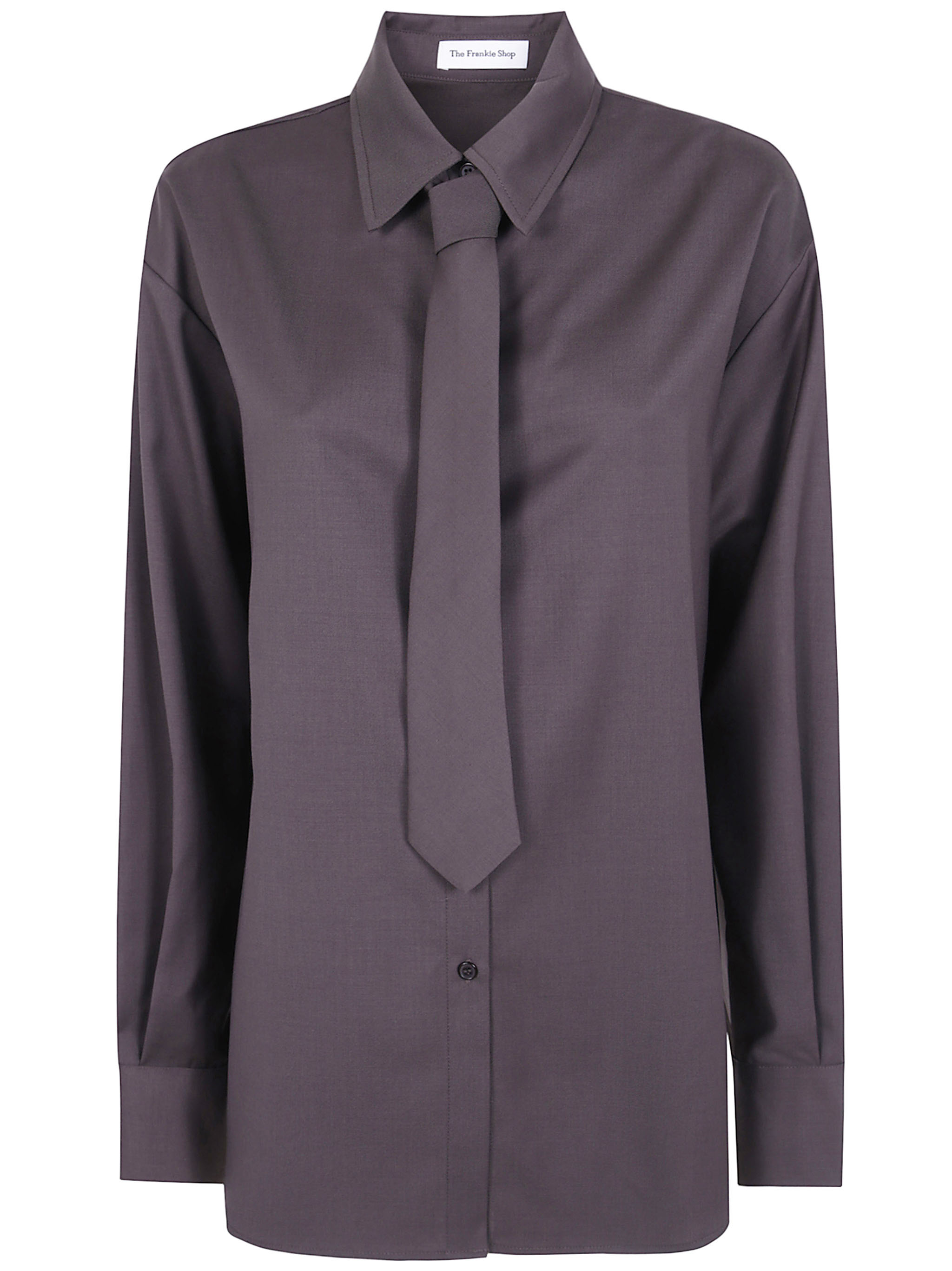 The Frankie Shop "Peri" Tie Neck Shirt