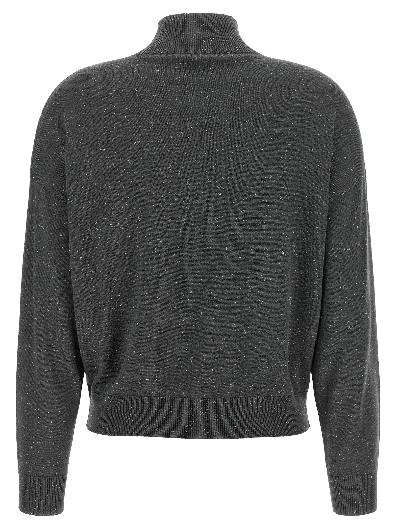 Peserico Lamรฉ Thread Turtleneck Sweater