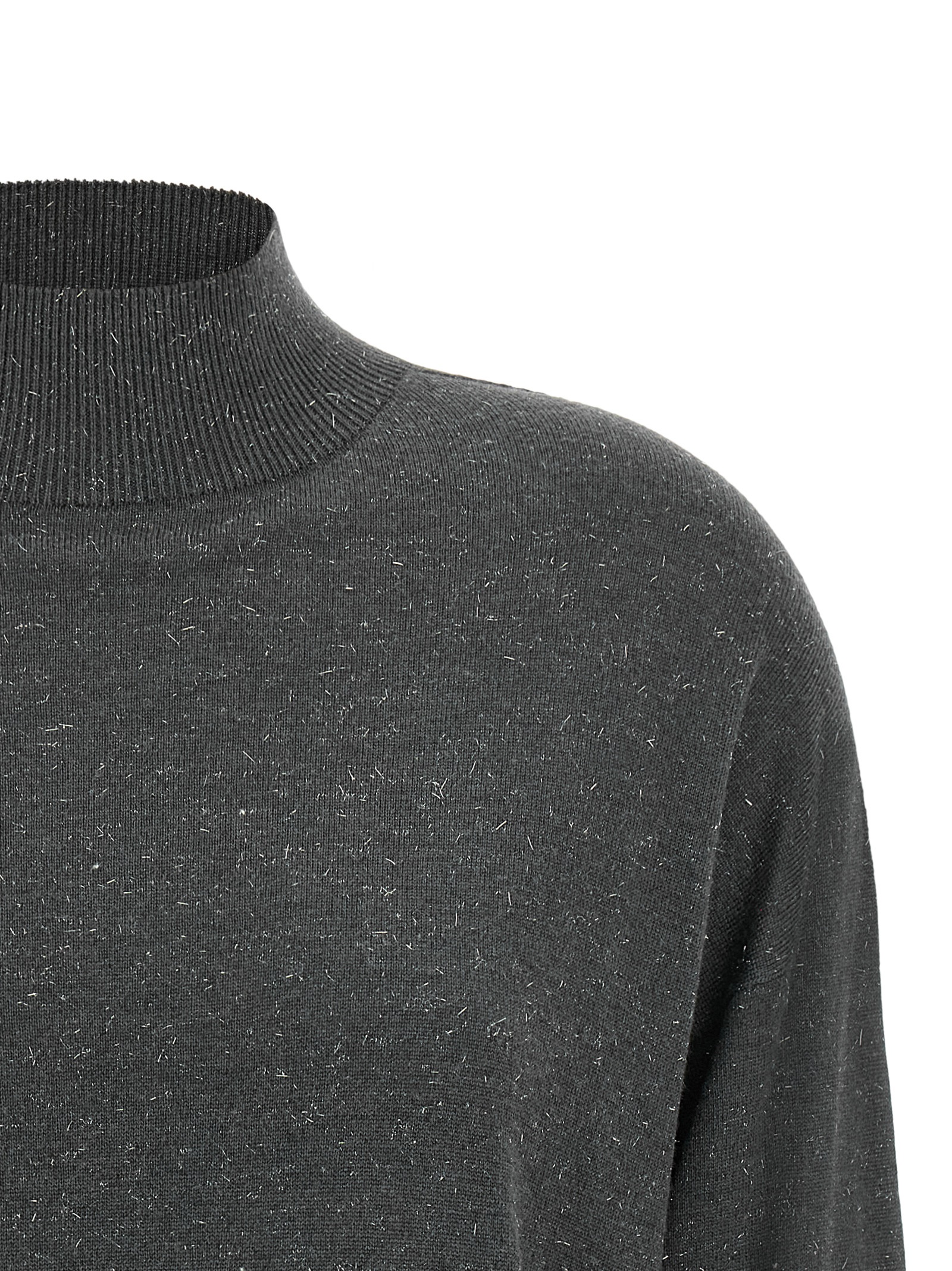 Peserico Lamรฉ Thread Turtleneck Sweater