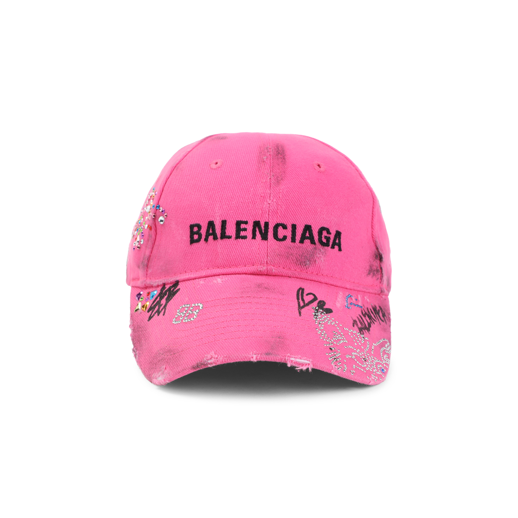 Balenciaga Pink Cotton Upcycled Cap