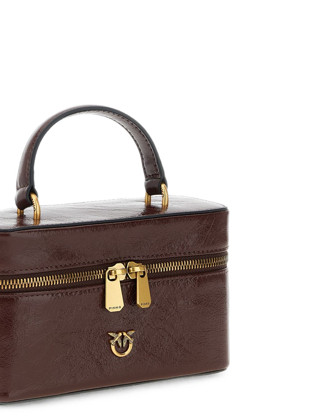 Pinko Chestnut Leather Bag