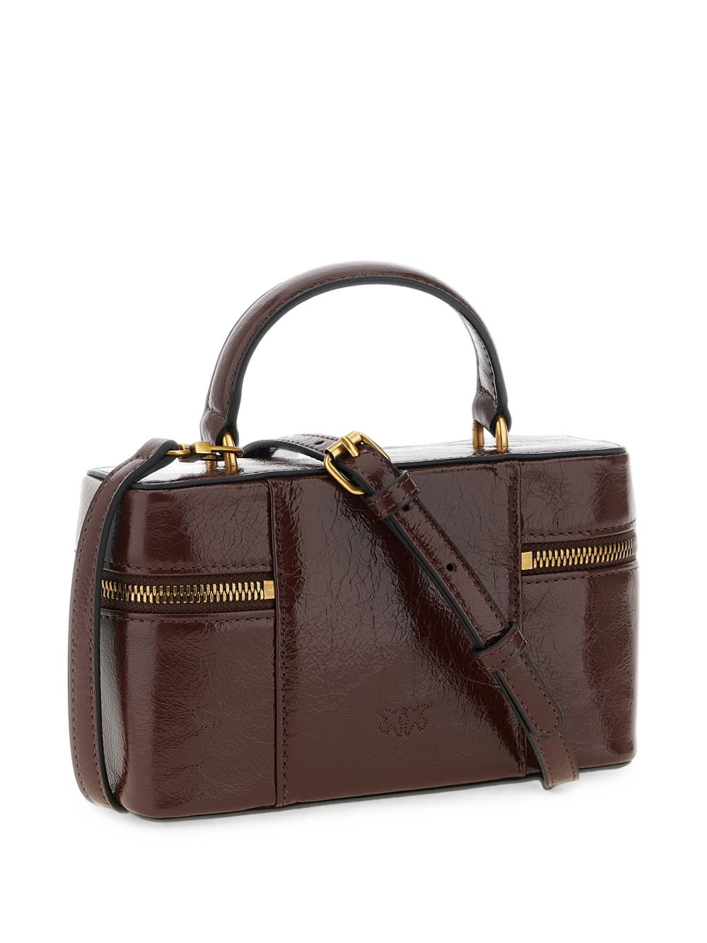 Pinko Chestnut Leather Bag