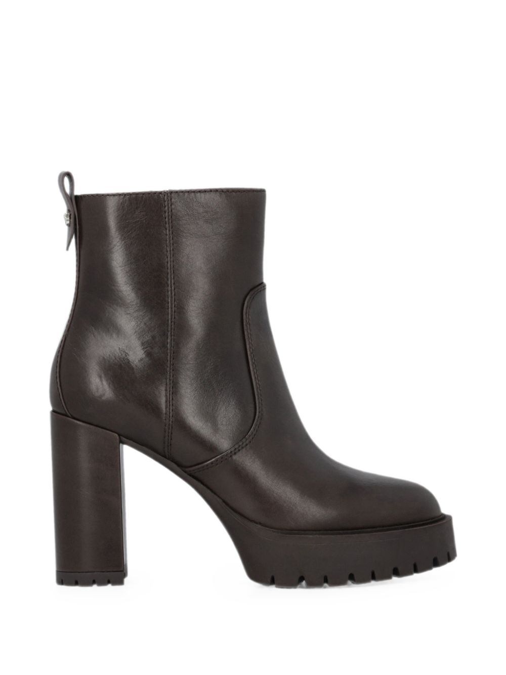 Pinko Dark Brown Leather Boots