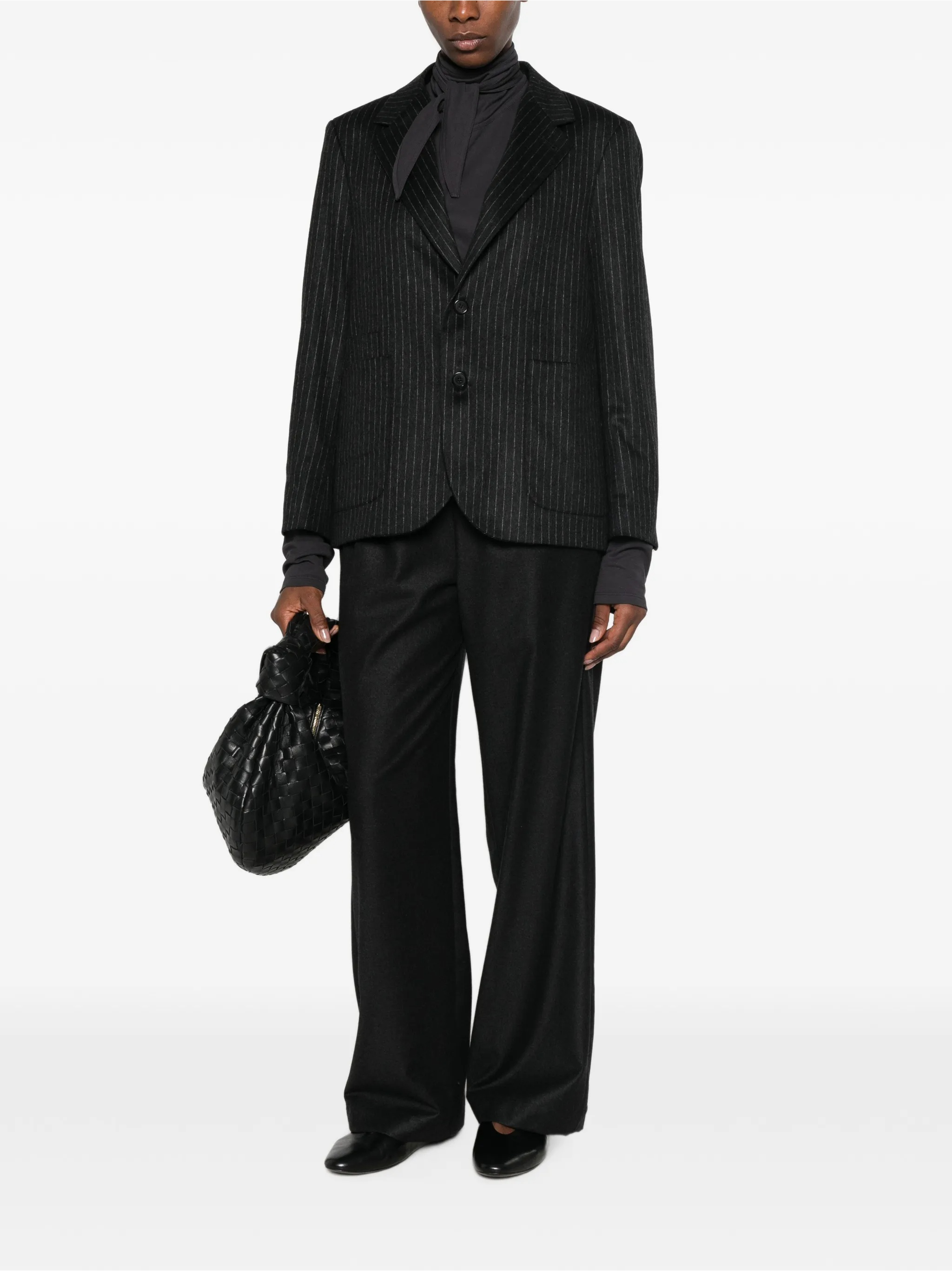 Barena Pinstripe-Pattern Notched-Lapels Jacket