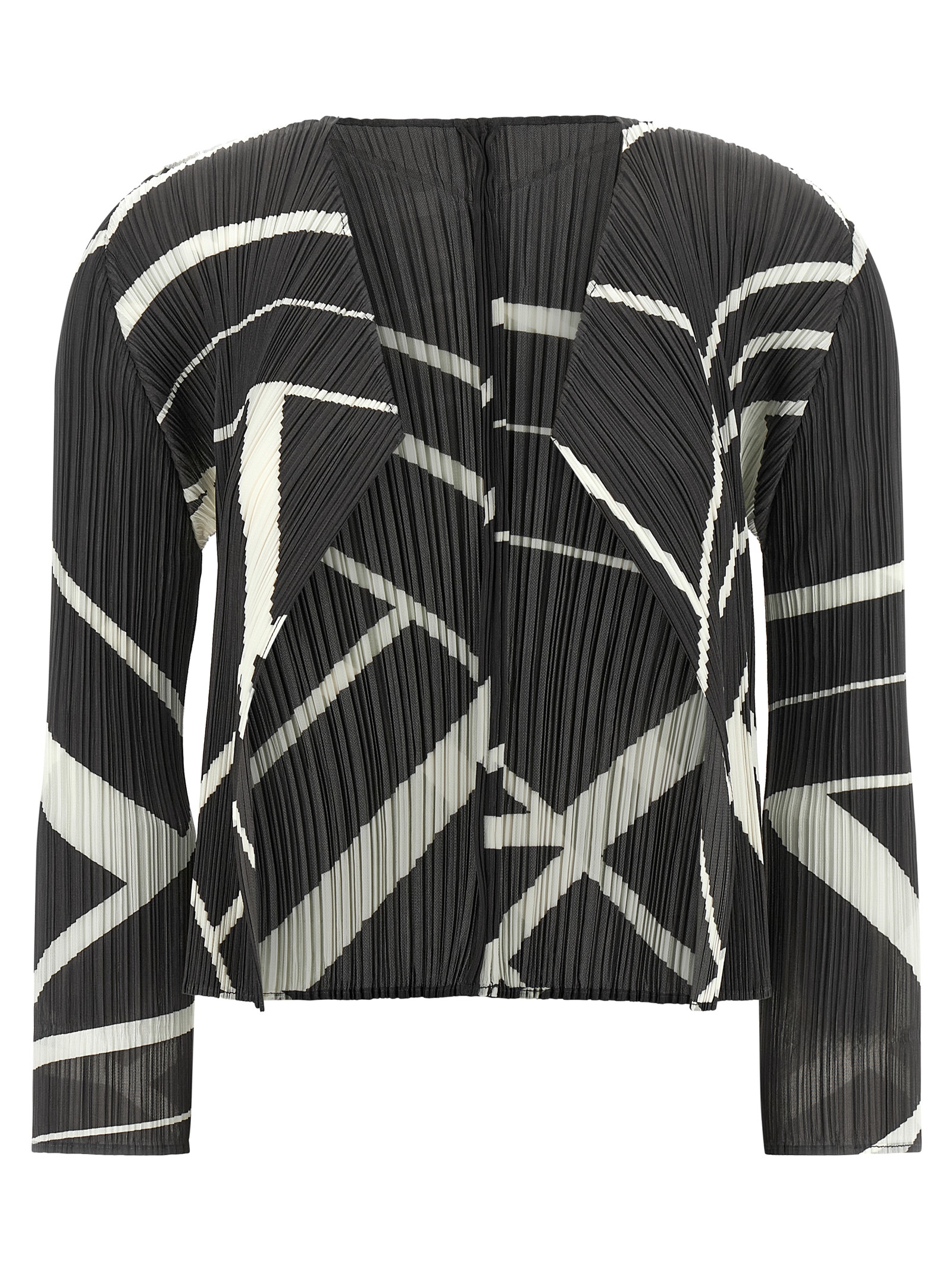 Pleats Please Issey Miyake 'Fold Line' Cardigan