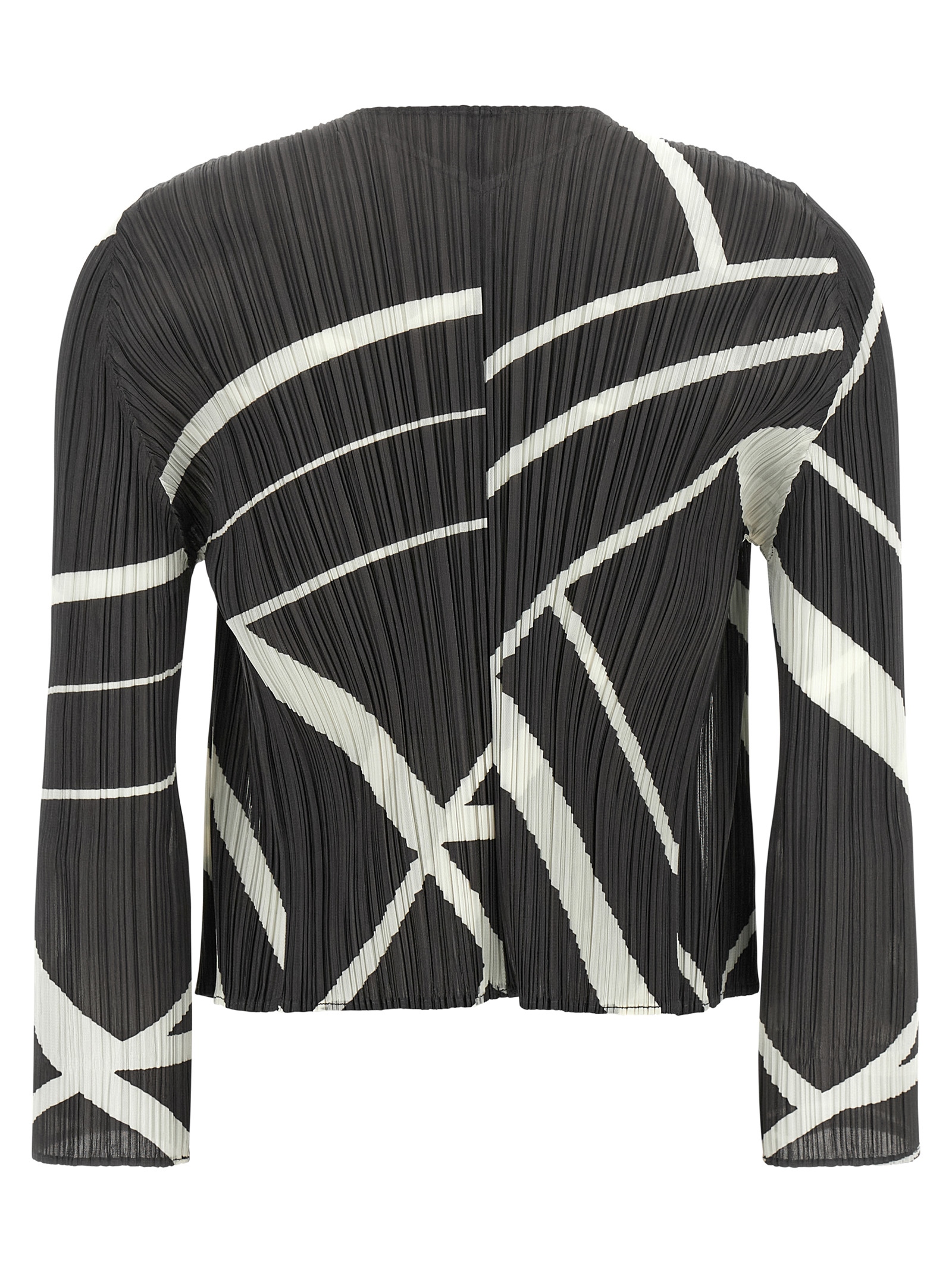 Pleats Please Issey Miyake 'Fold Line' Cardigan