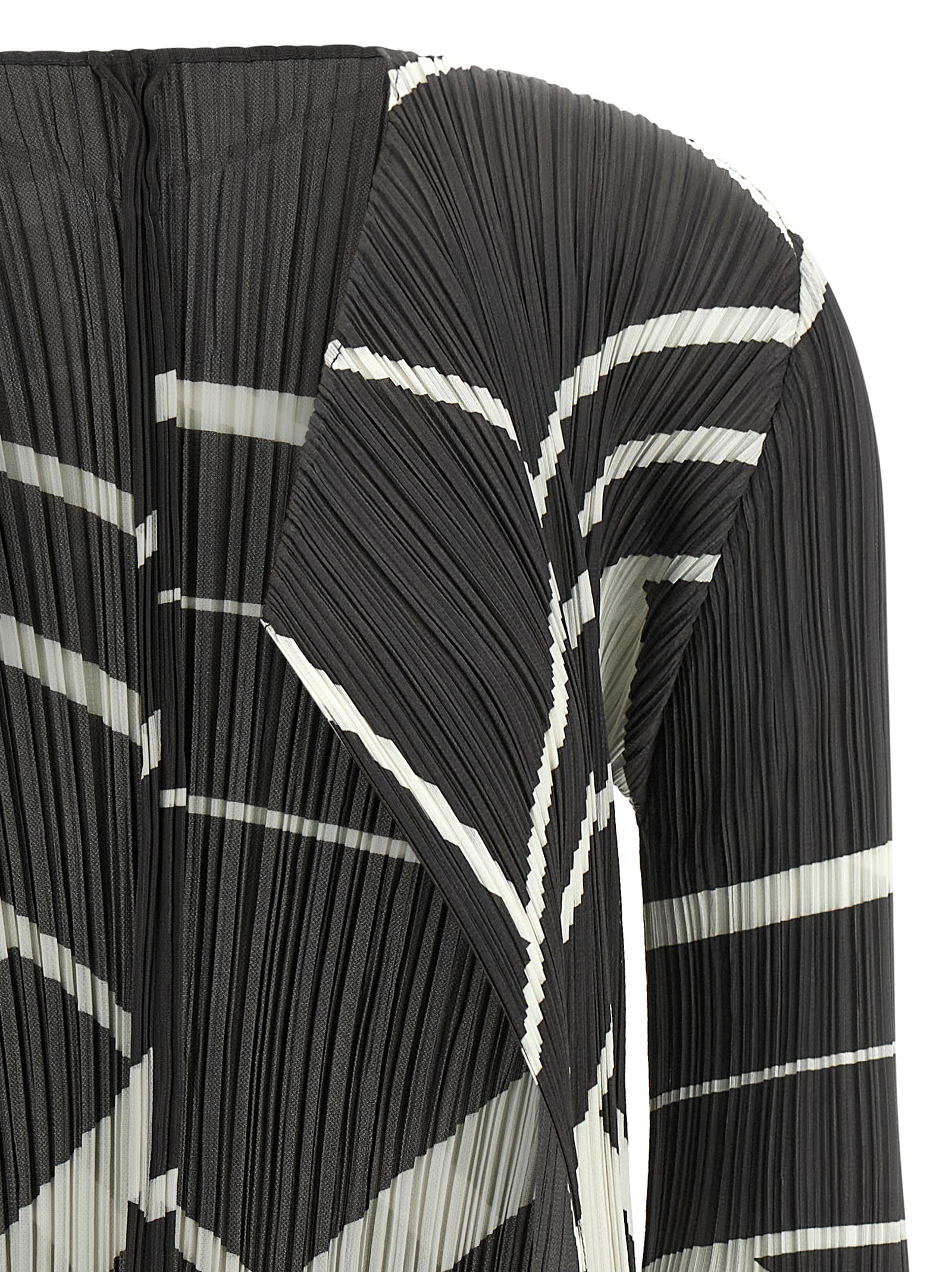 Pleats Please Issey Miyake 'Fold Line' Cardigan