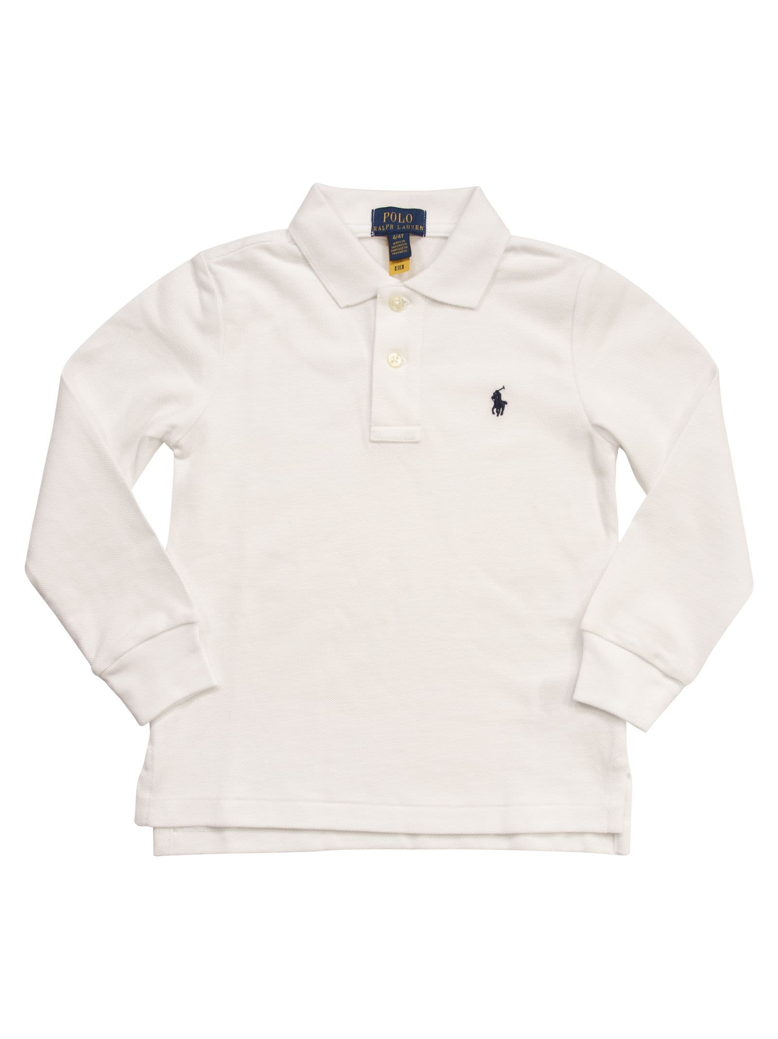 Polo Ralph Lauren Long-Sleeved Pique Polo Shirt