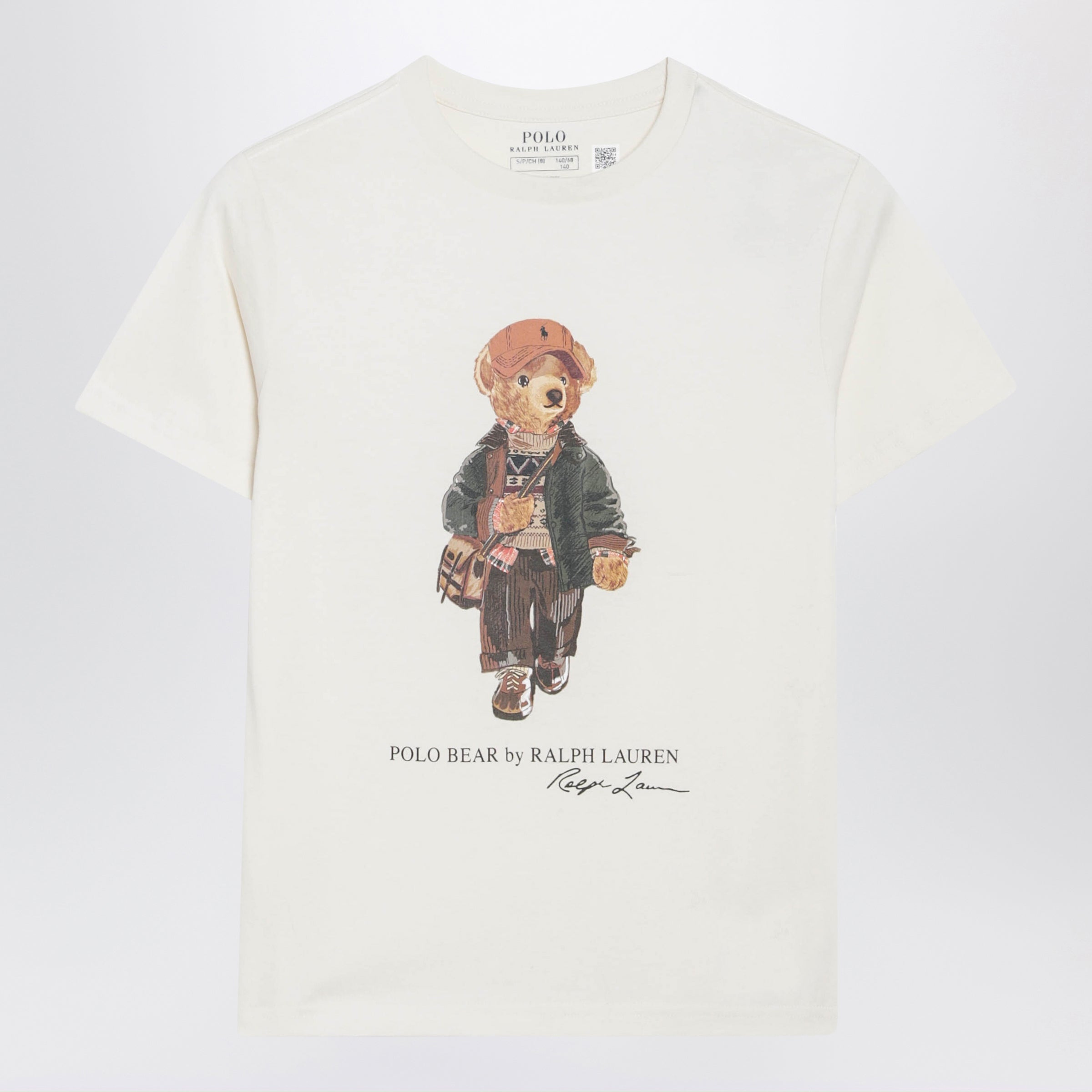 Polo Ralph Lauren Polo Bear Cream Cotton T-Shirt