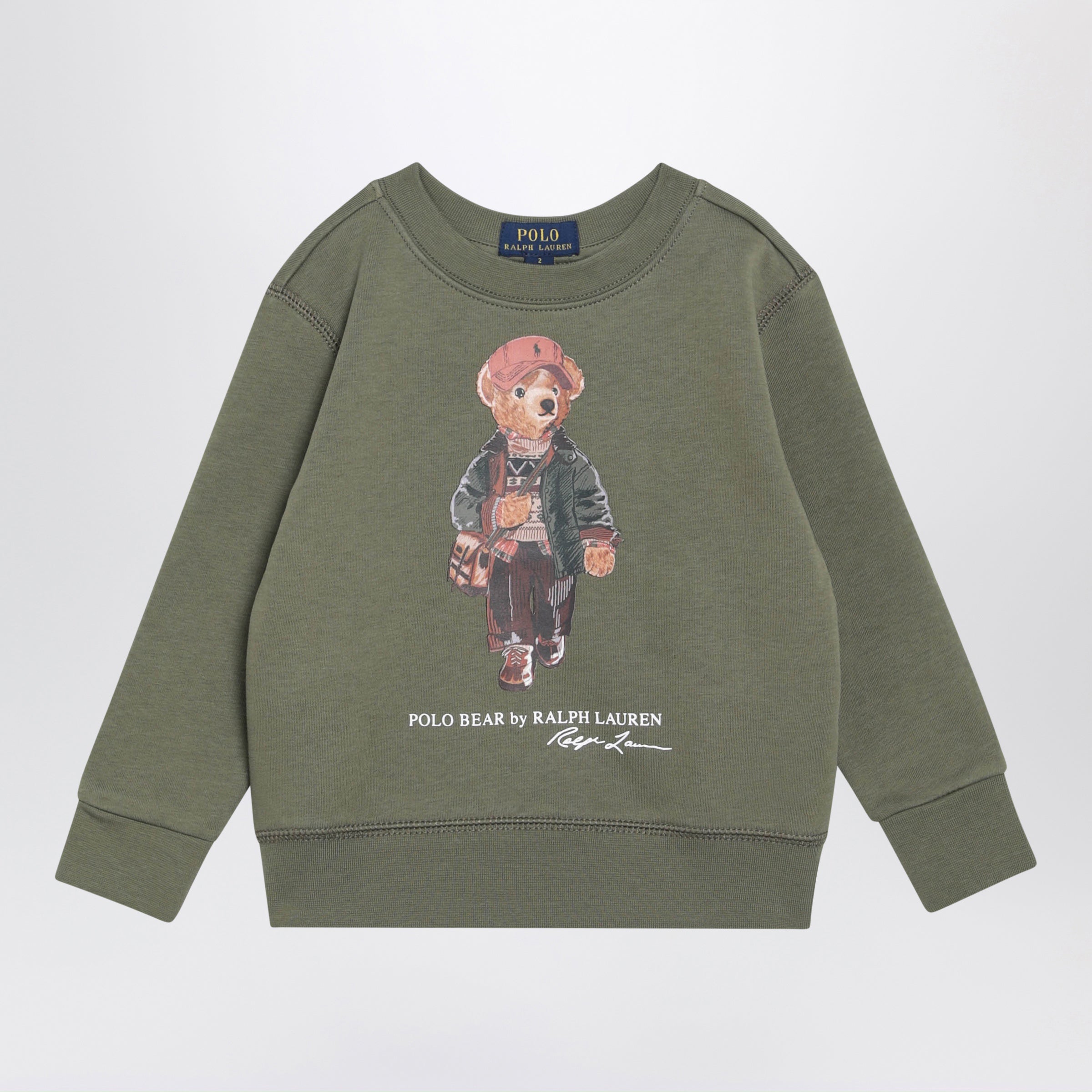 Polo Ralph Lauren Polo Bear Green Cotton-Blend Sweatshirt