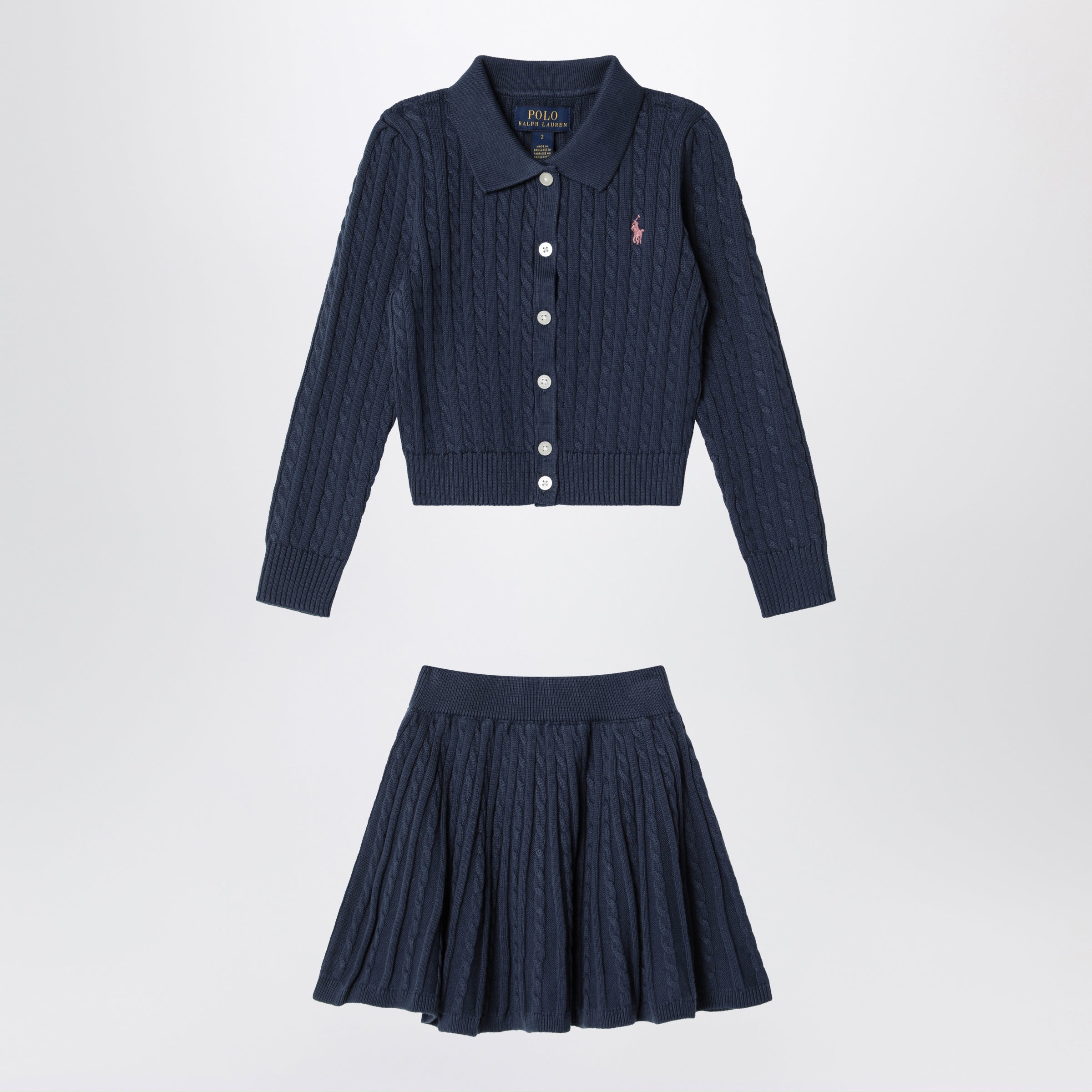 Polo Ralph Lauren Two-Piece Suit In Navy Blue Cotton