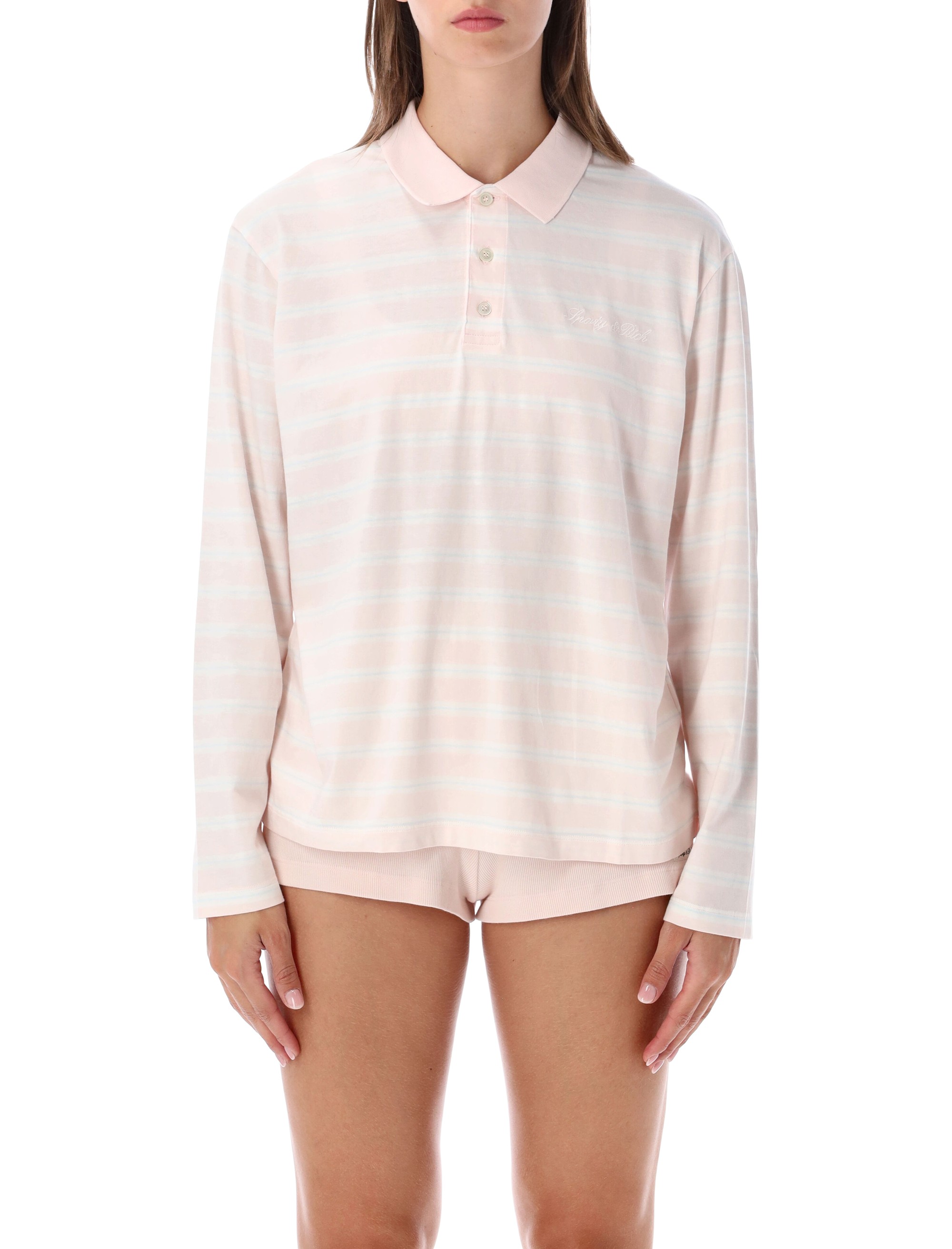 Sporty Rich Sporty & Rich Polo Striped