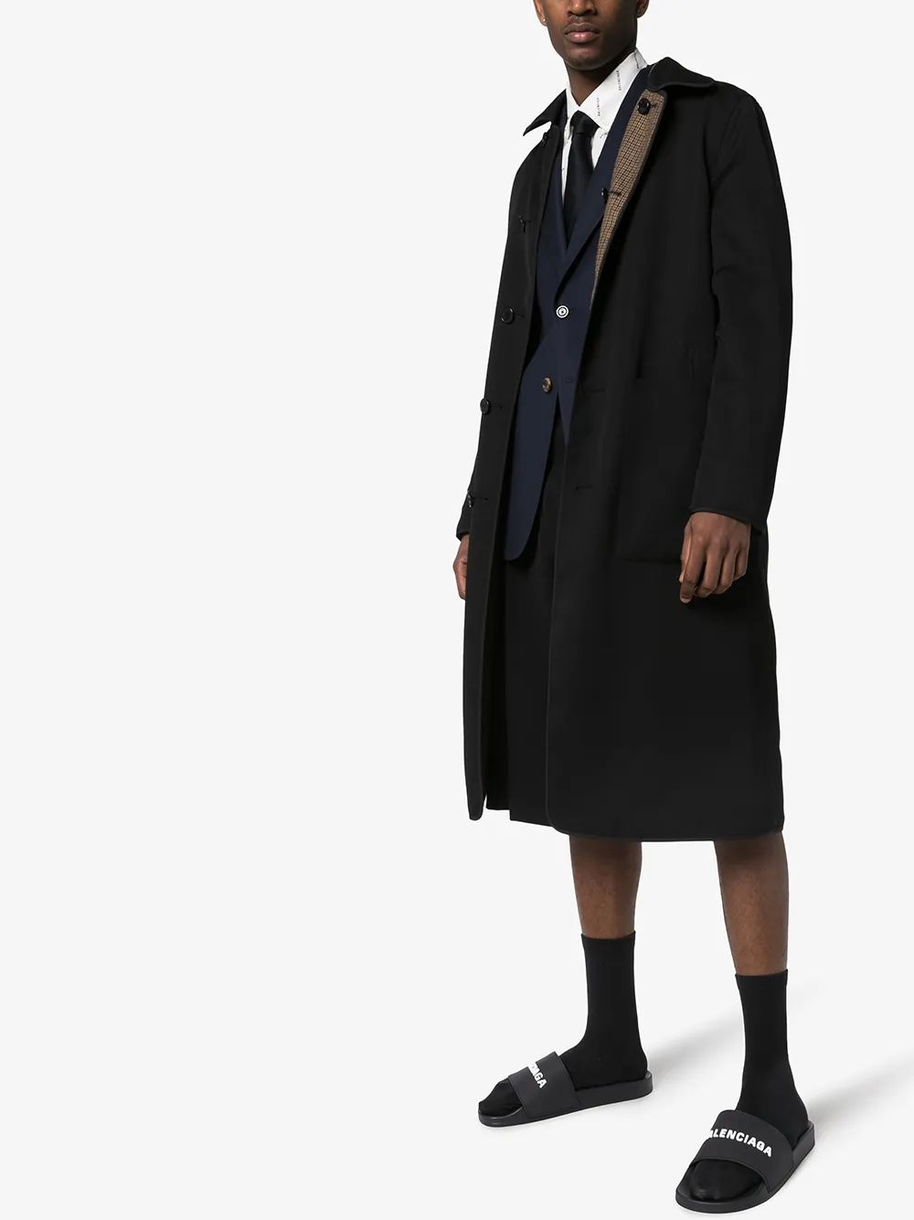 Balenciaga Pool Slide Bal Logo