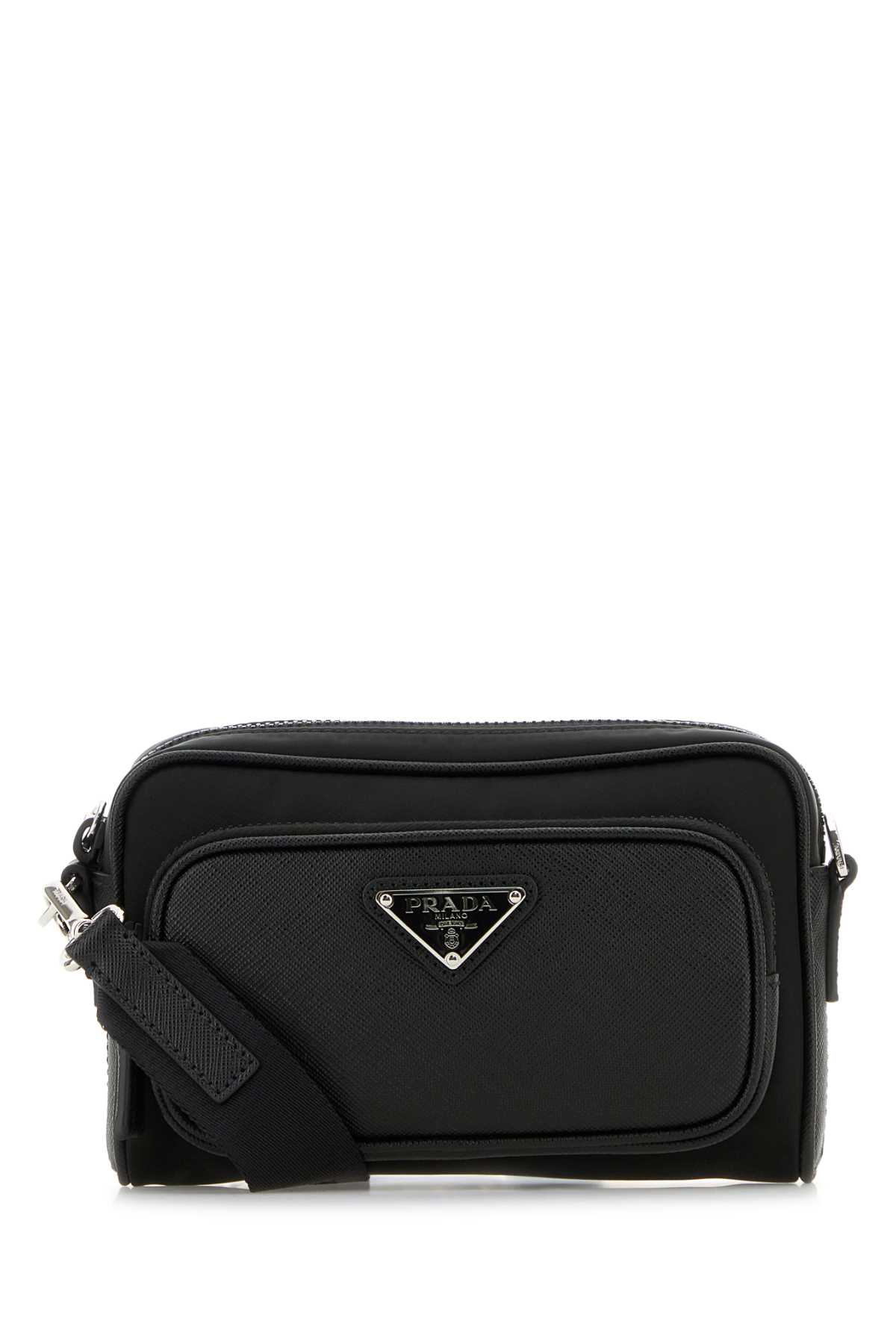 Prada Re-Nylon And Leather Shoulder Bag
