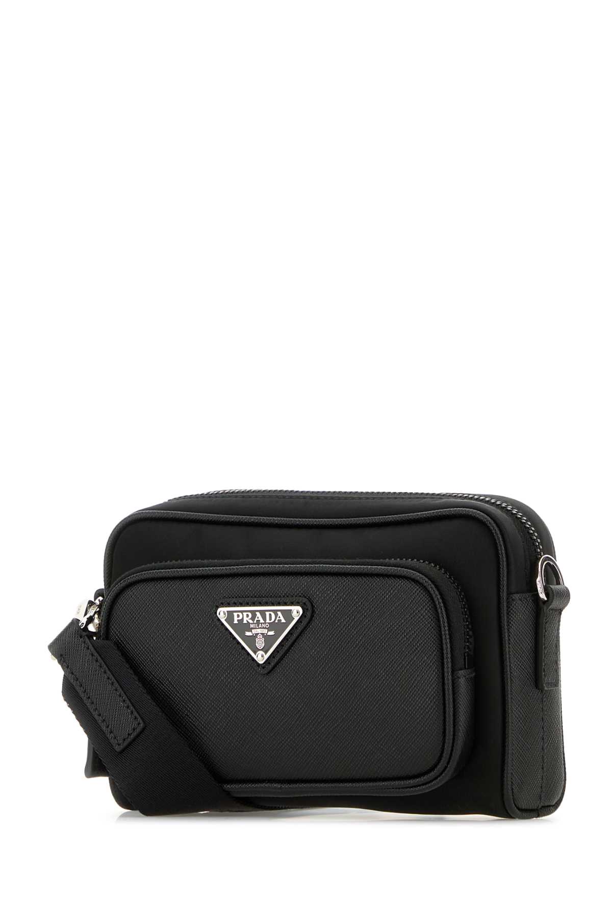 Prada Re-Nylon And Leather Shoulder Bag